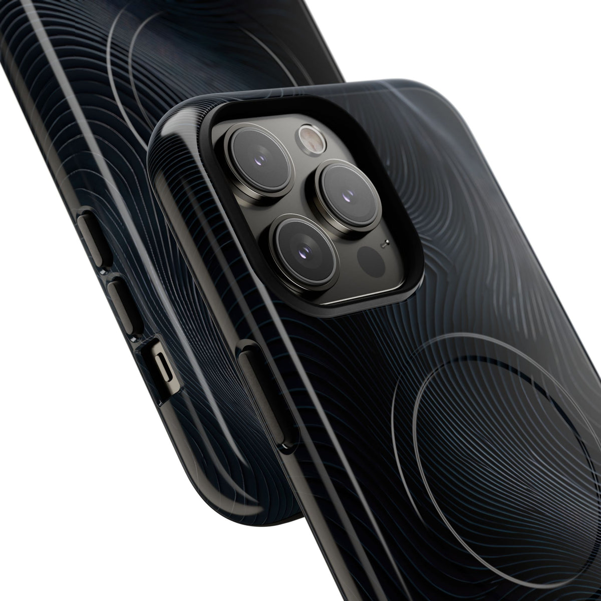 Black Tough 2.0 Magsafe Phone Case for iPhone - Obsidian Ridge Flux