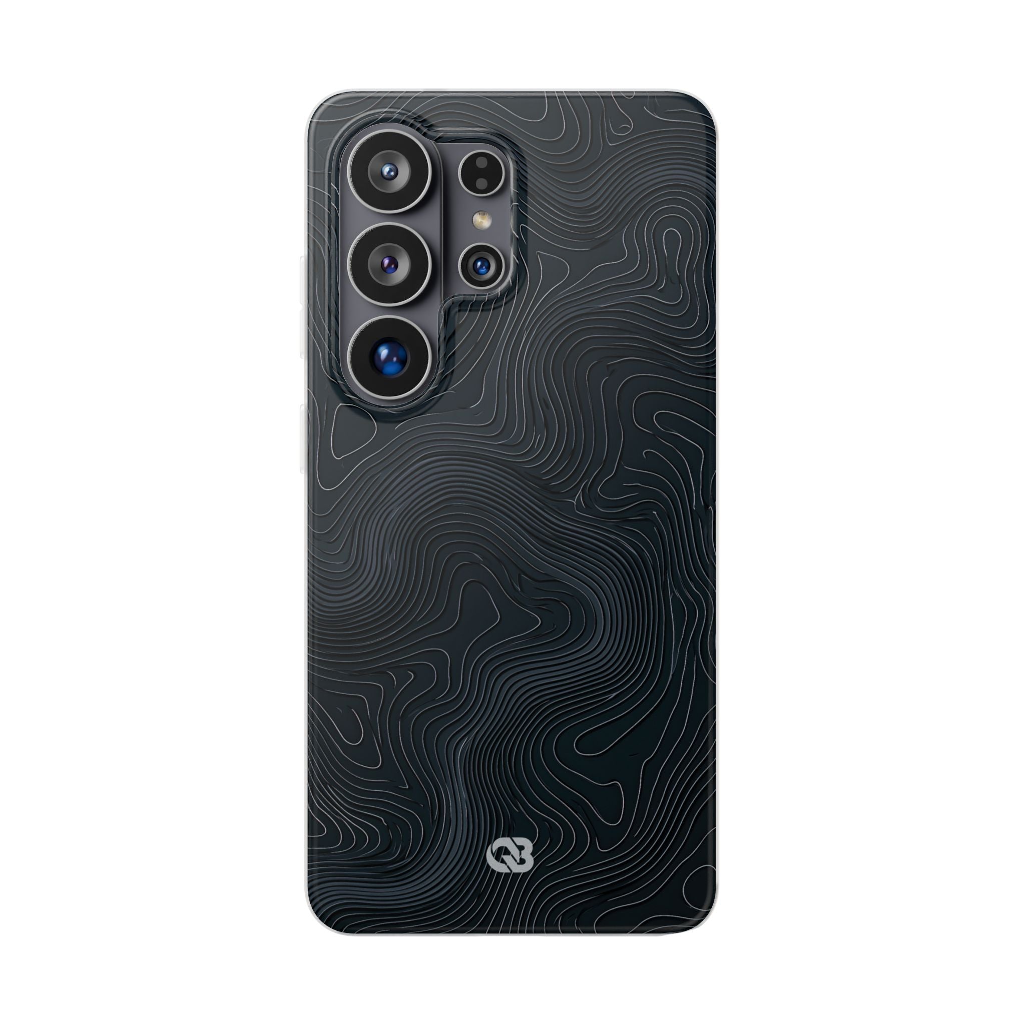 Black Lite Phone Case for Samsung - Obsidian Ridge Topo