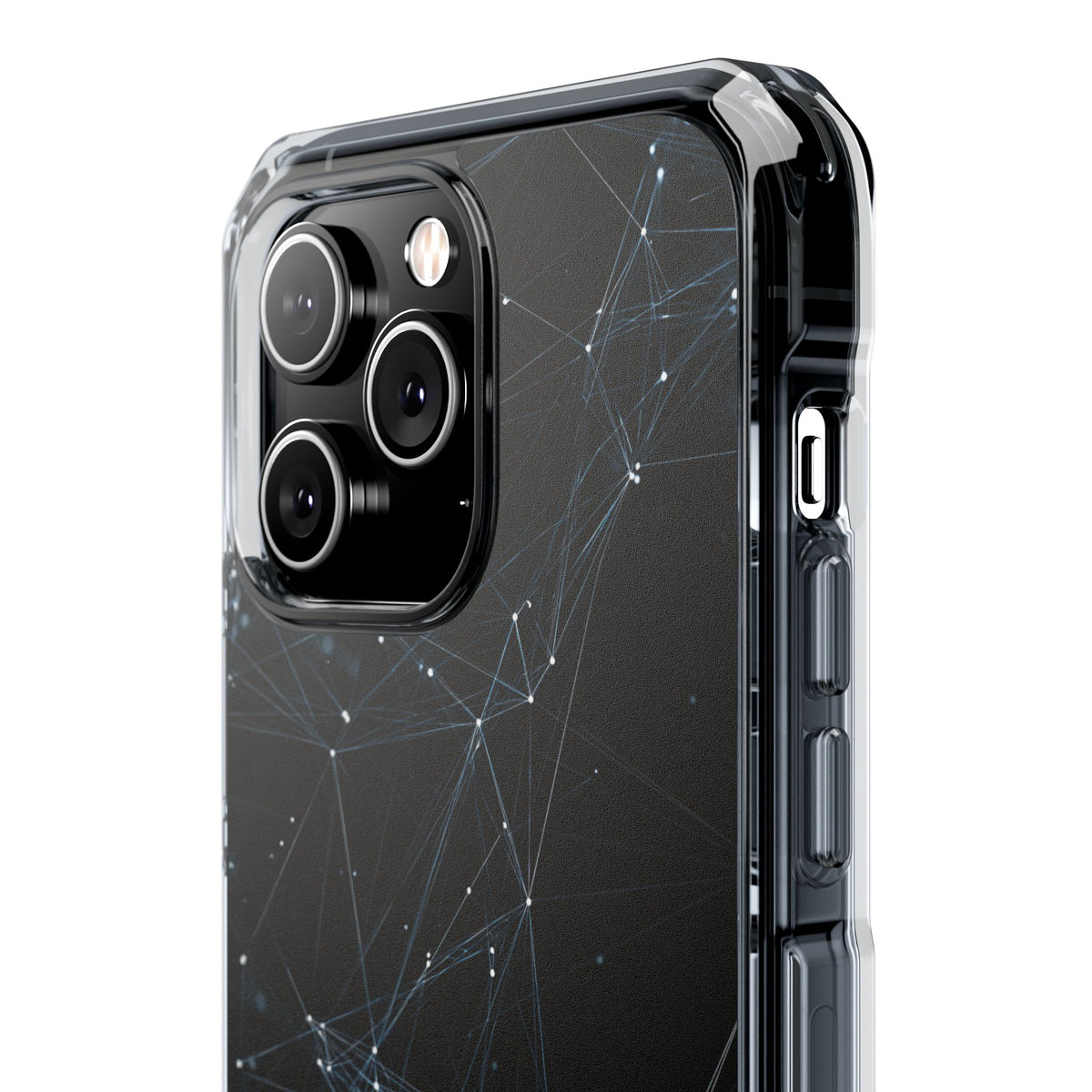 Black Impact MagSafe Phone Case for iPhone - Arctic Neural Mesh