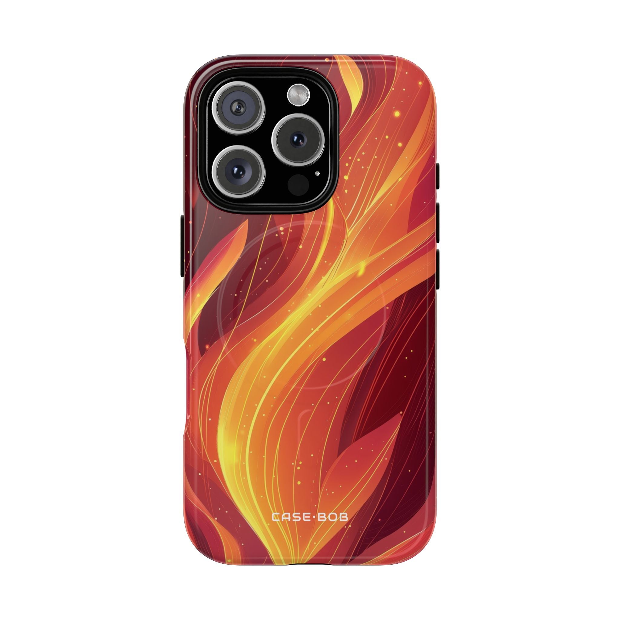 Flaming Flow iPhone 16 Pro Case - Tough+ - CASE•BOB