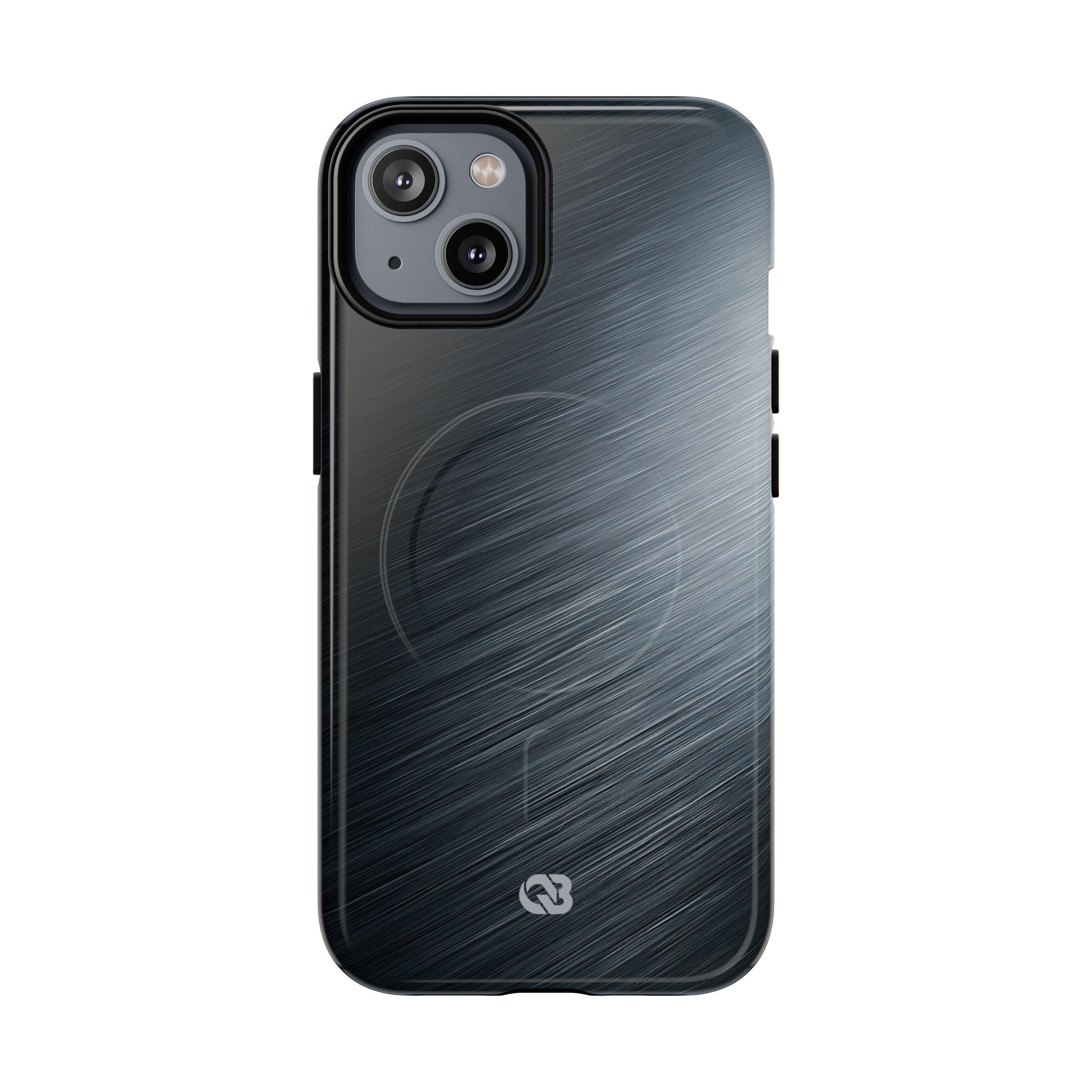 Grey Tough 2.0 Magsafe Phone Case for iPhone - Charcoal Brushed Steel