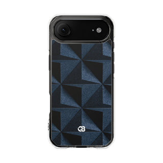 Blue Impact MagSafe Phone Case for iPhone - Indigo Basalt Facets