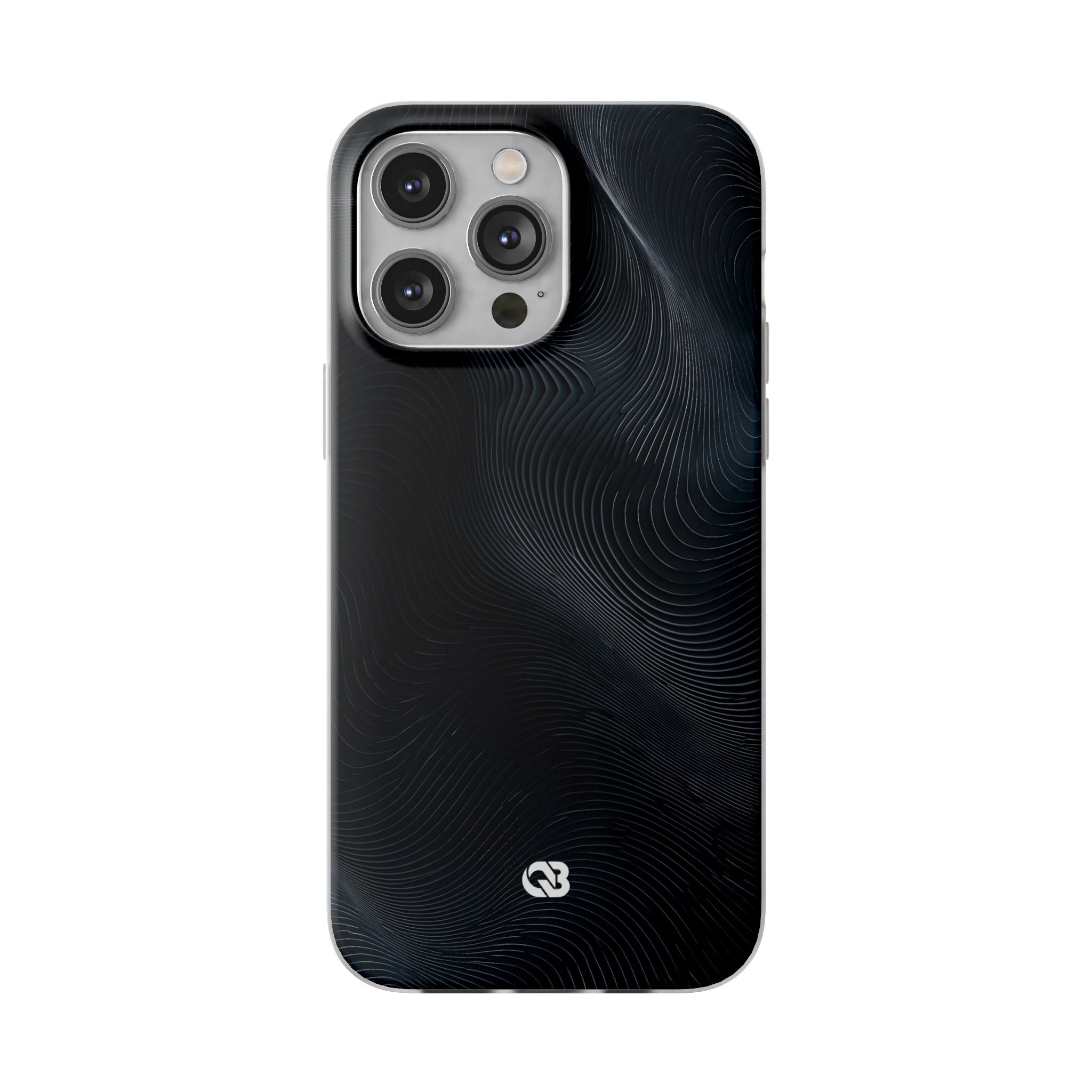 Black Lite Phone Case for iPhone - Obsidian Ridge Flux