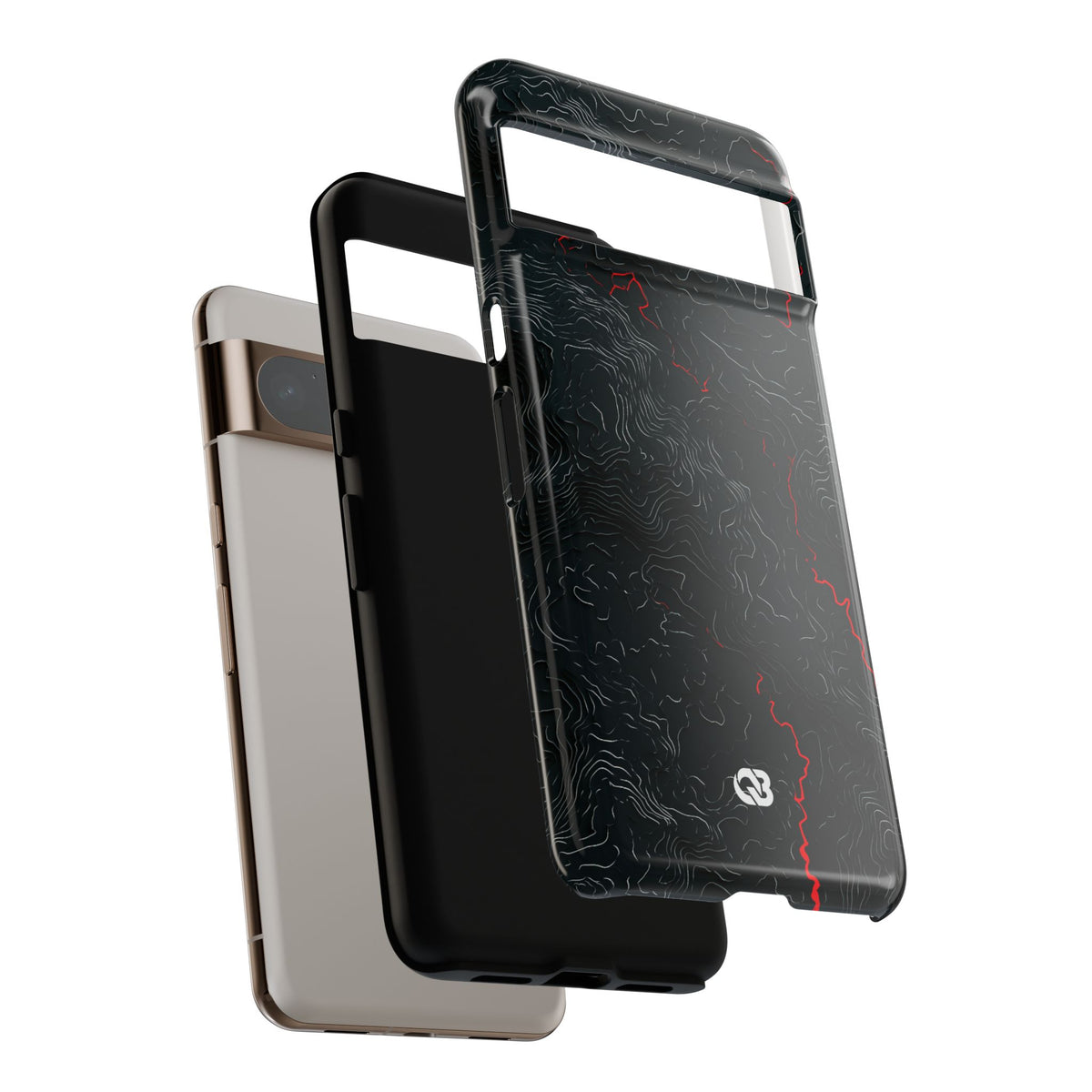Crimson Rift · Tough Phone Case for Pixel · Black