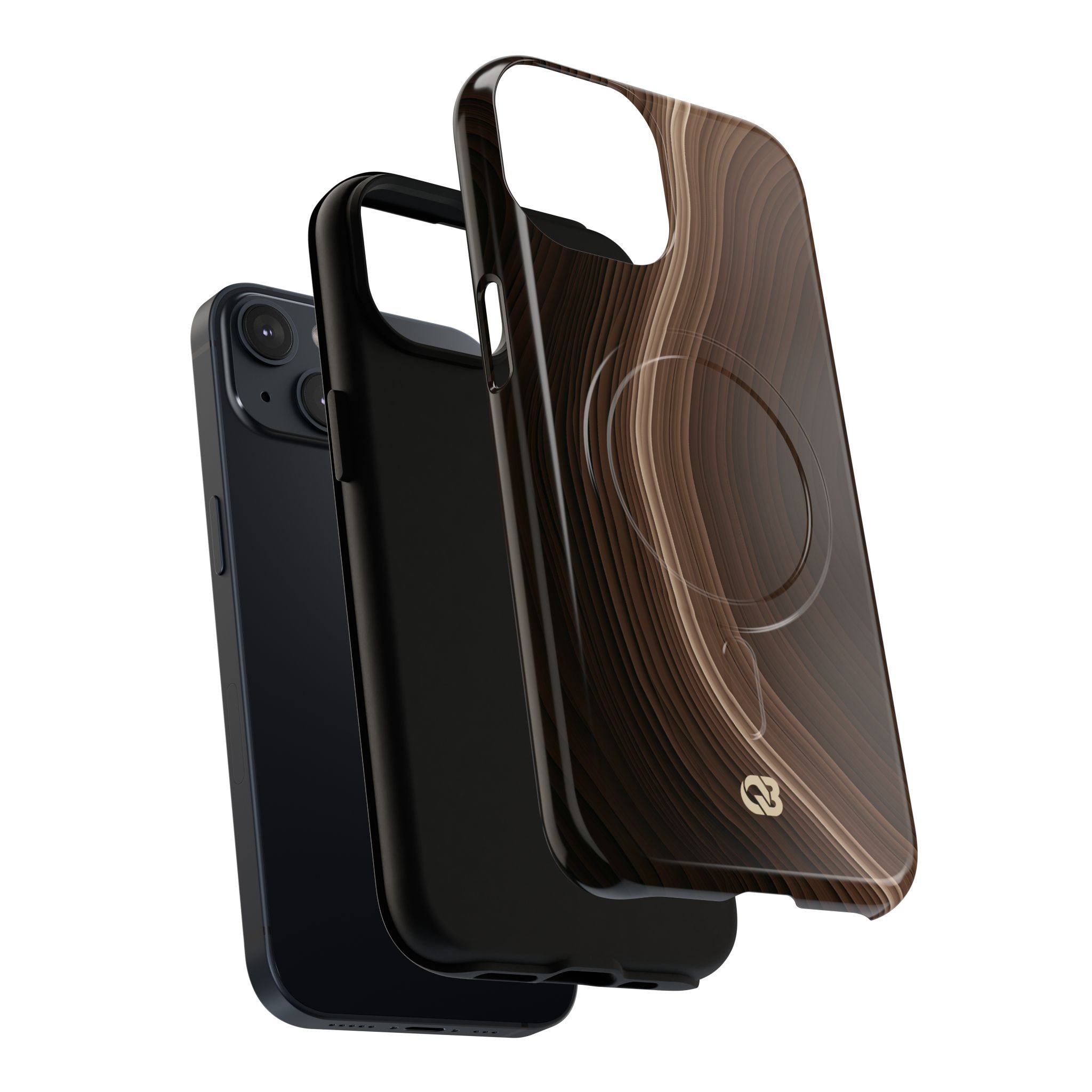 Brown Tough 2.0 Magsafe Phone Case for iPhone - Bronzed Canyon Relief