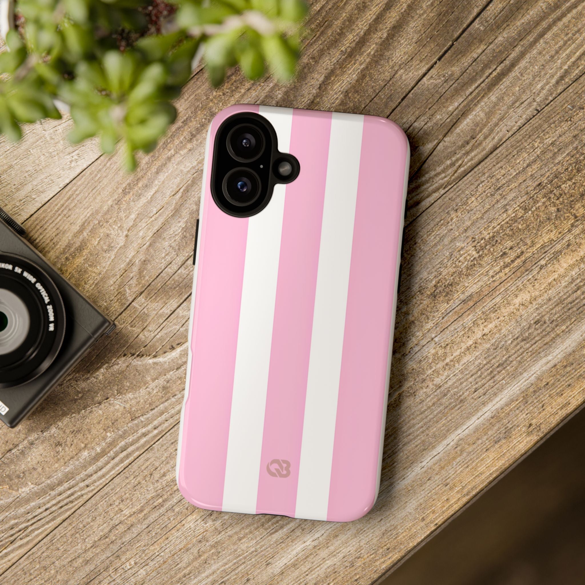 Soft Pink Stripe · Tough Coque de téléphone pour iPhone