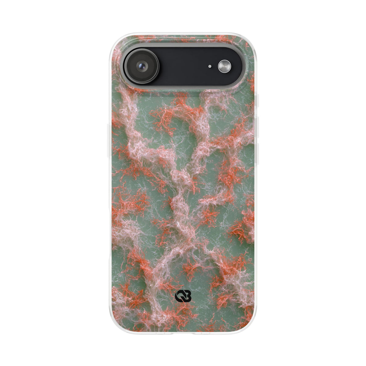 Coral Pixel Matrix · Lite Phone Case for iPhone · Green