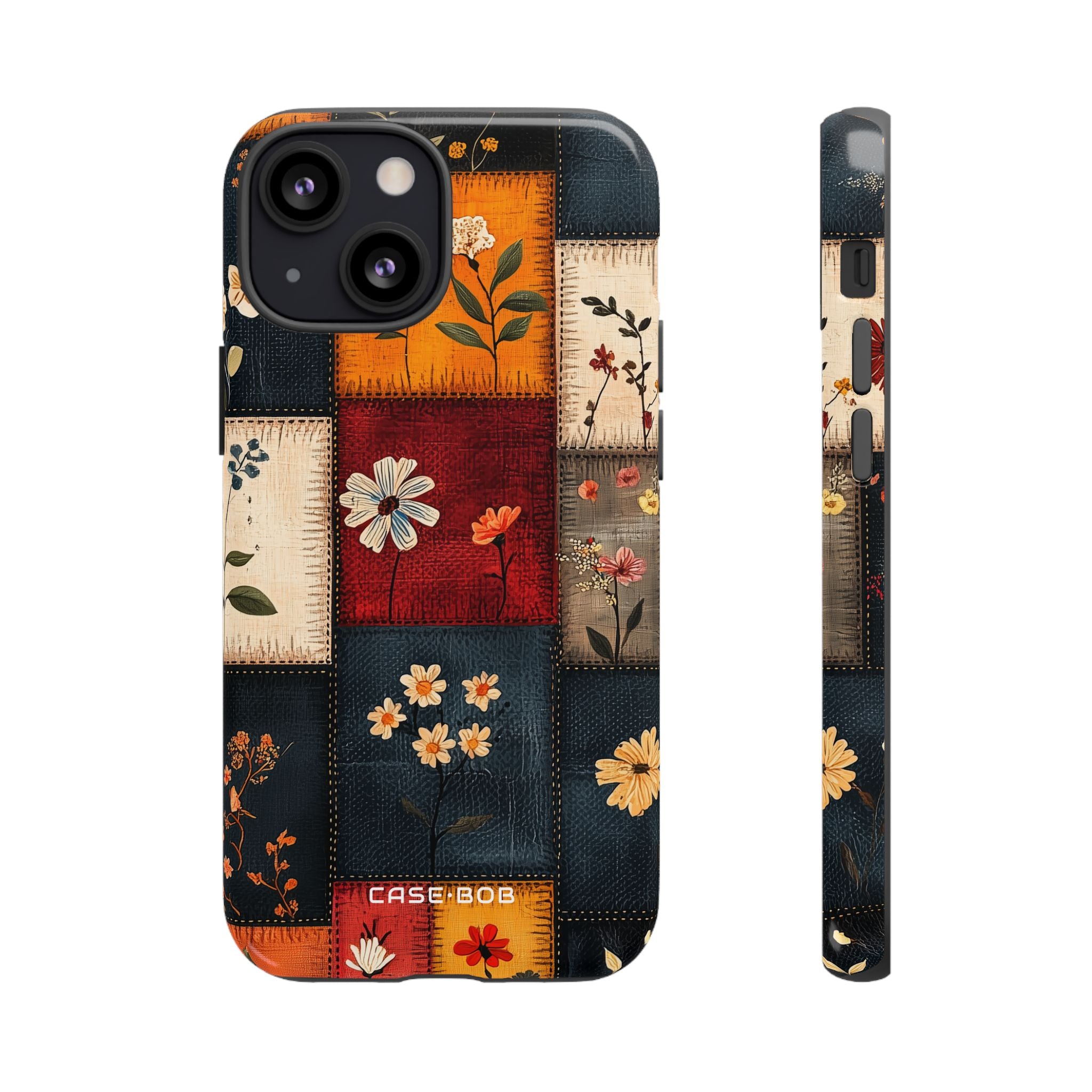 Patchwork Blooms iPhone 13 Mini Case - Tough