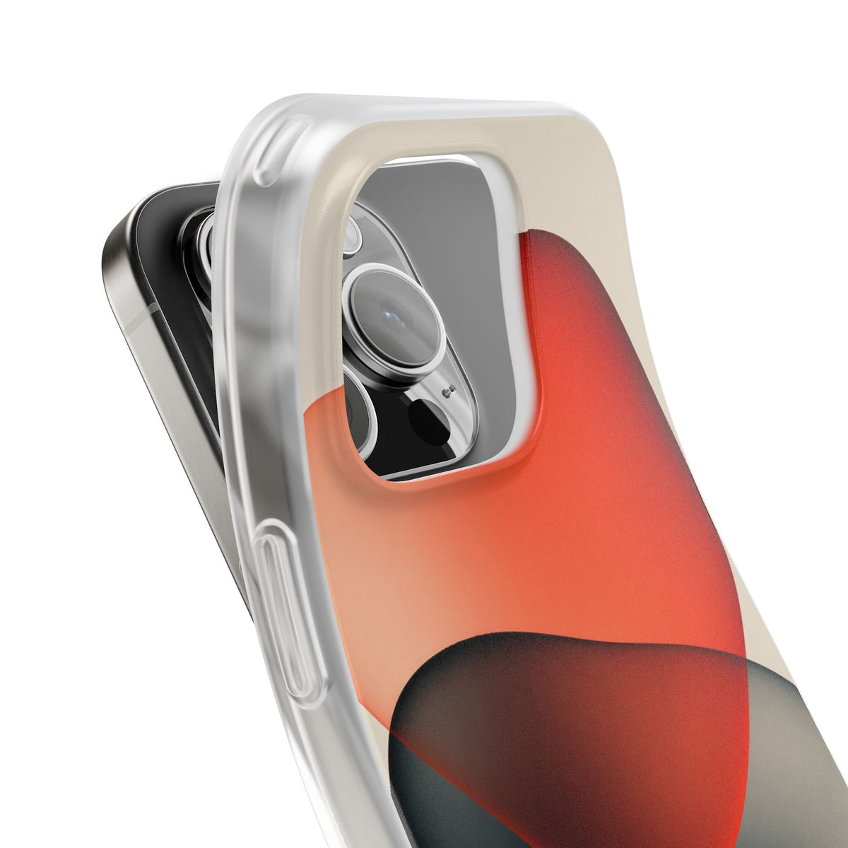 Translucent Crimson Form · Lite Phone Case for iPhone · Red