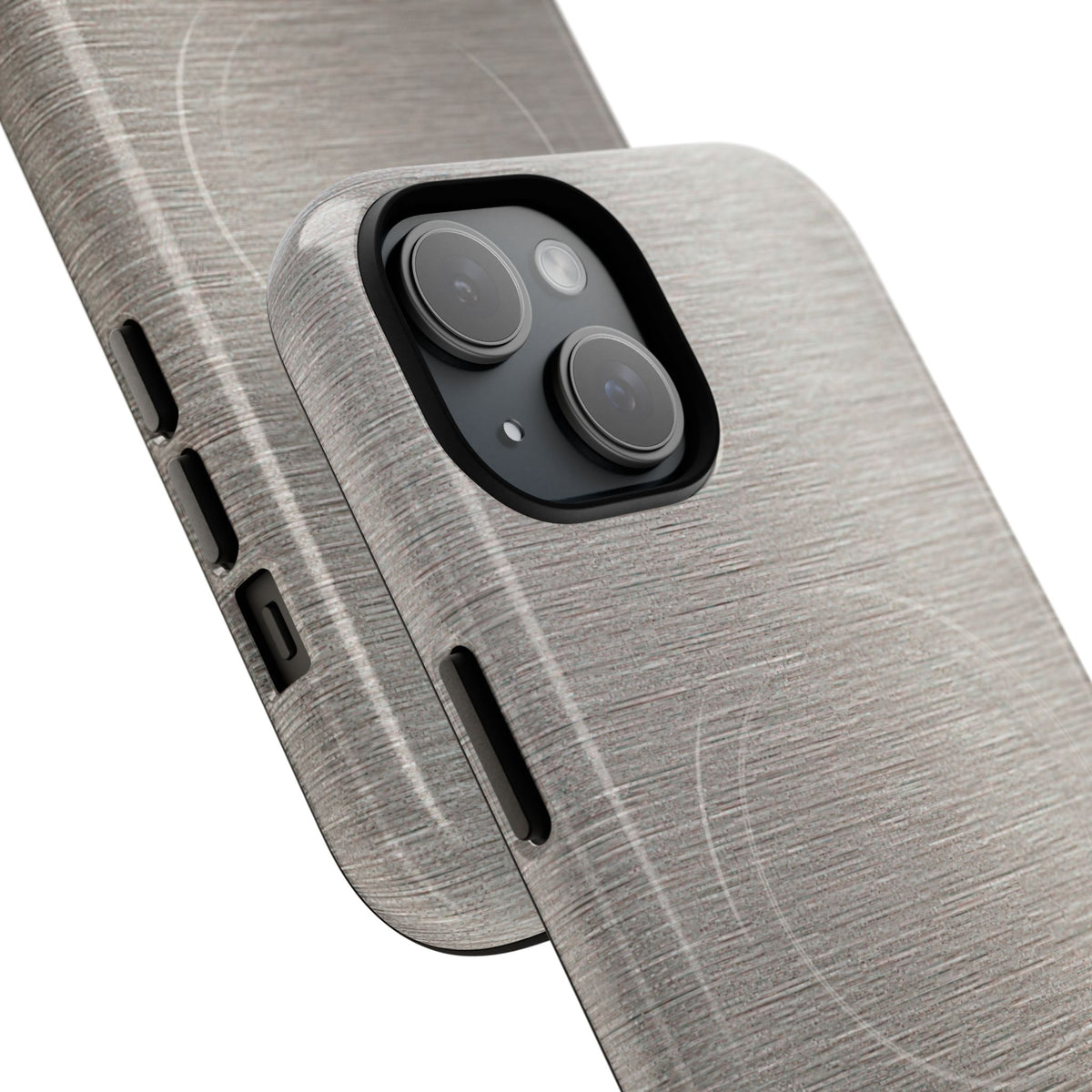Brushed Silver Alloy · Tough 2.0 Magnetic Phone Case for iPhone · Silver