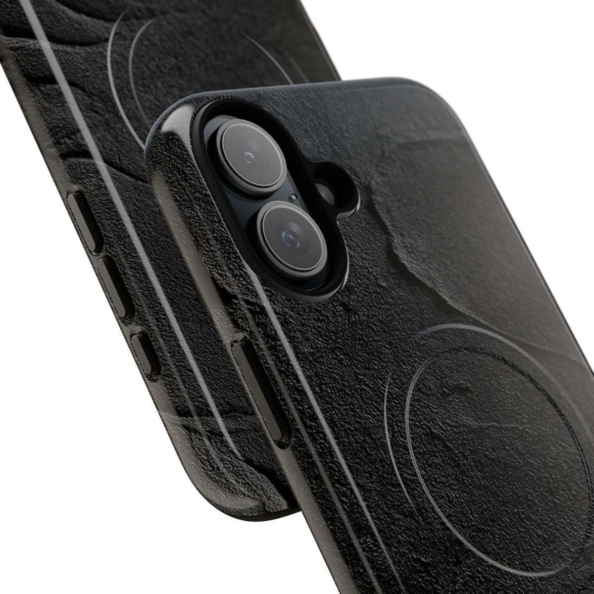 Obsidian Stucco Relief · Tough 2.0 Magnetic Phone Case for iPhone · Black
