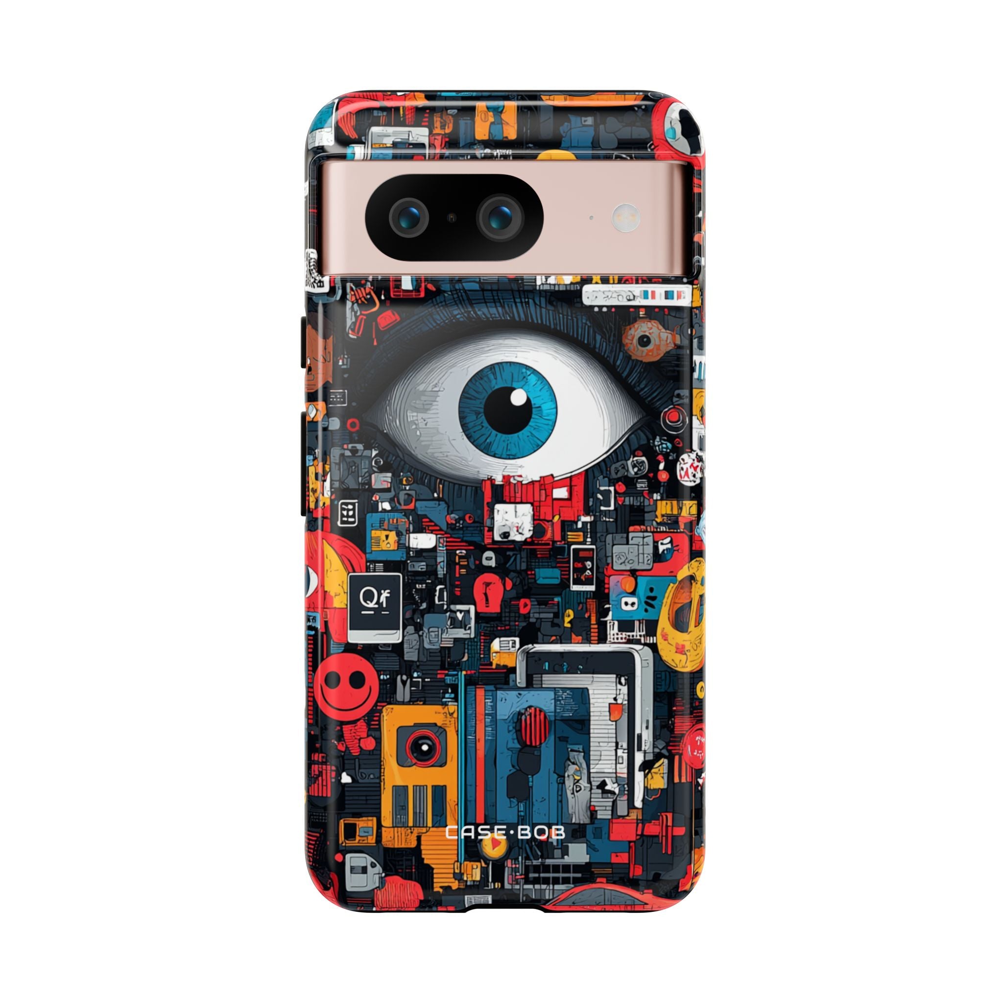 Digital Eye Blue Google Pixel 8 Case - Tough