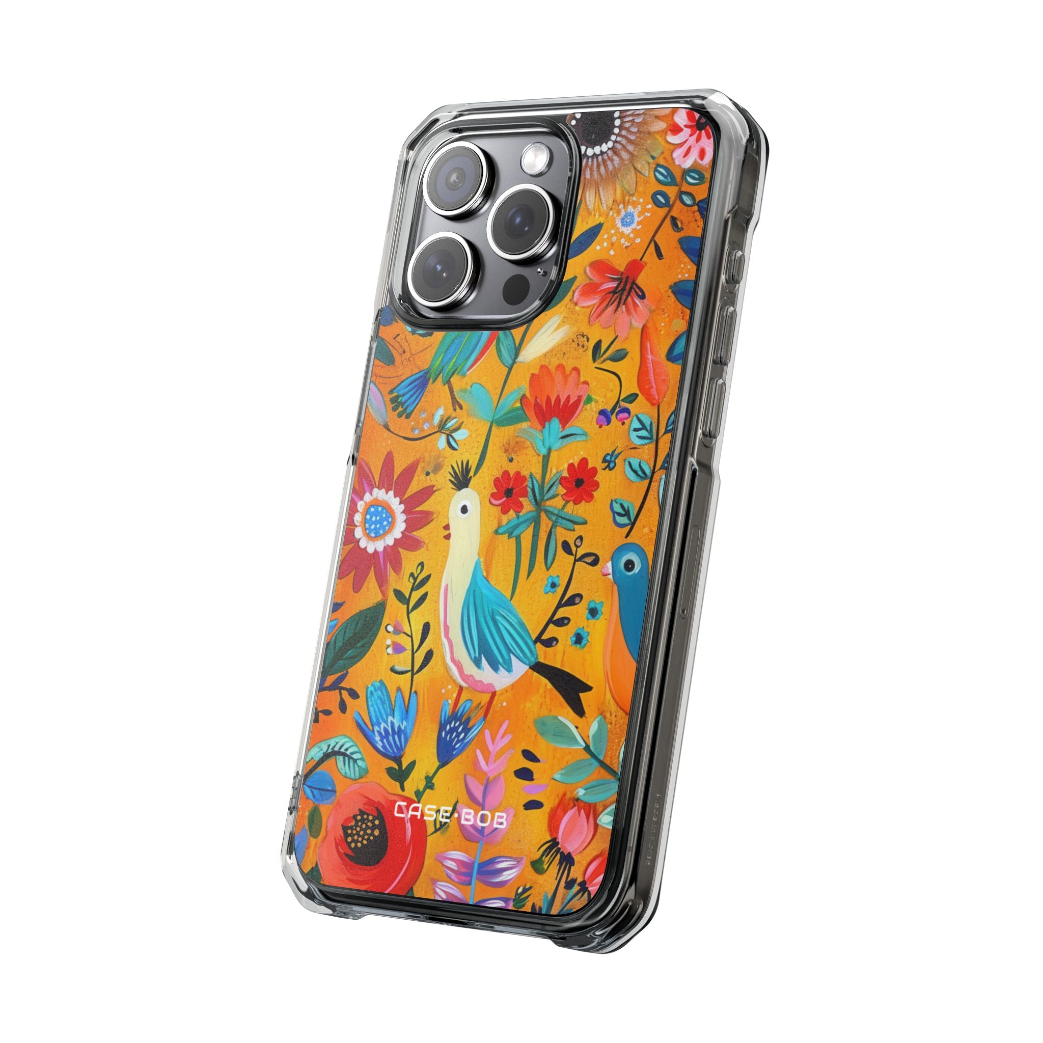 Bunte Vögel Blühen iPhone 15 Pro Max Case - Impact