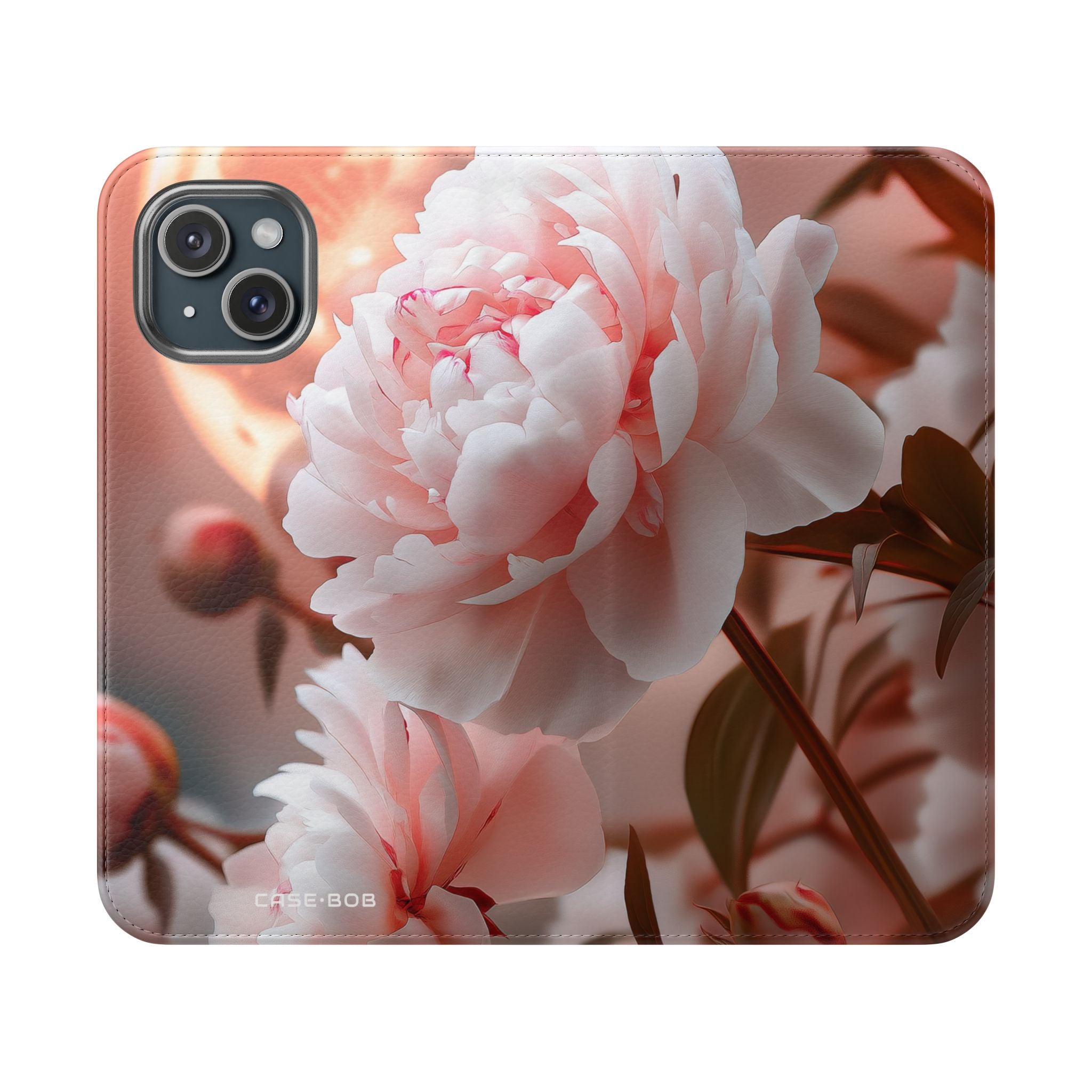 Peony Moonlight - iPhone 15 Case - Wallet