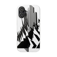 White Lite Phone Case for iPhone - Shattered Vector Spire