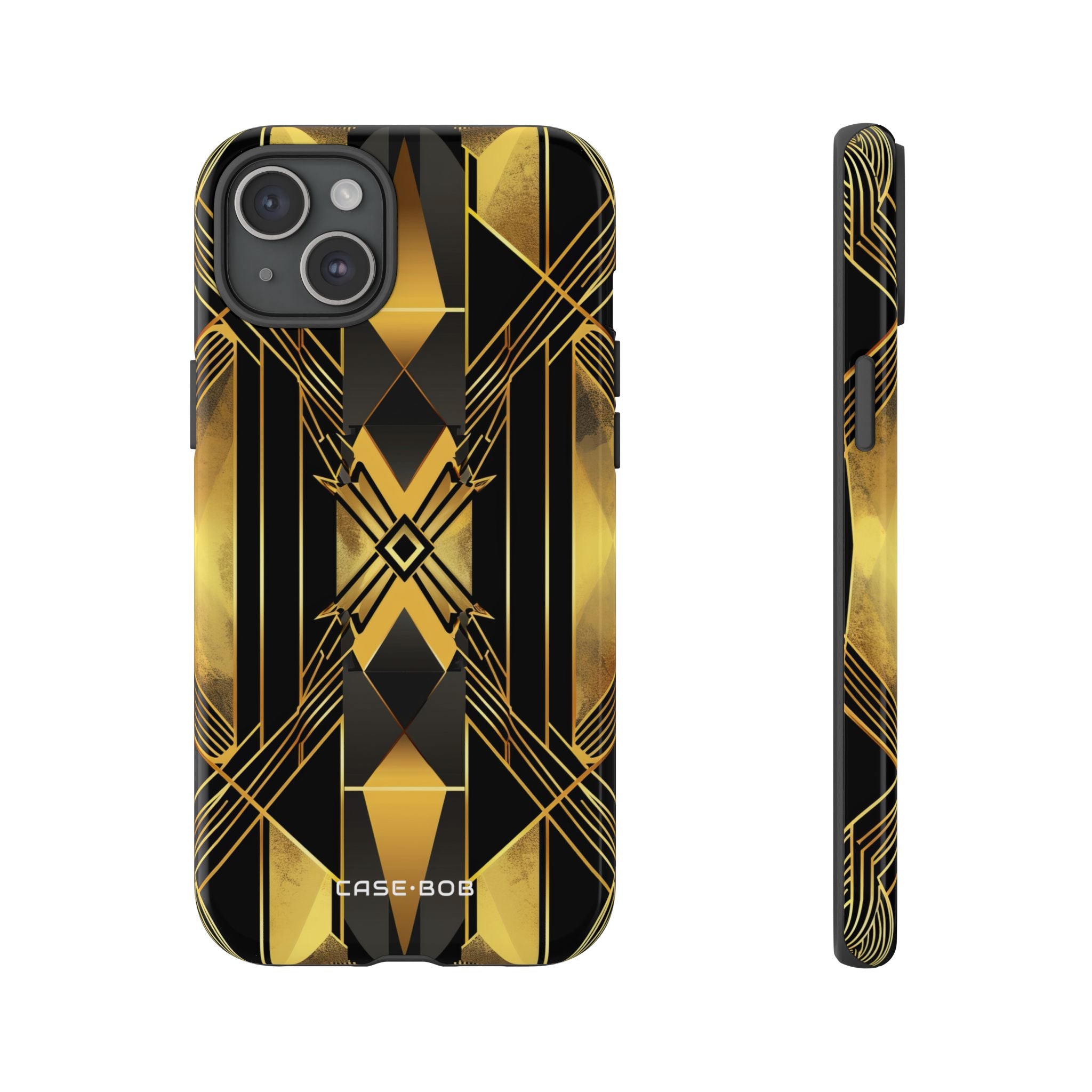 Golden Diamond Radiance iPhone 15 Plus Case - Tough