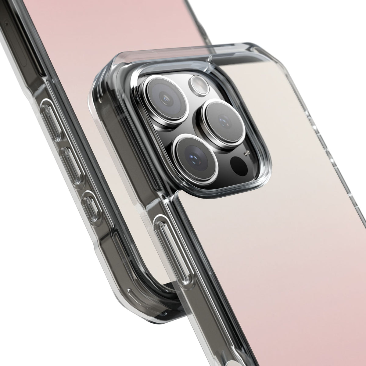 Blush Horizon · Clear Impact Magnetic Phone Case for iPhone · Pink
