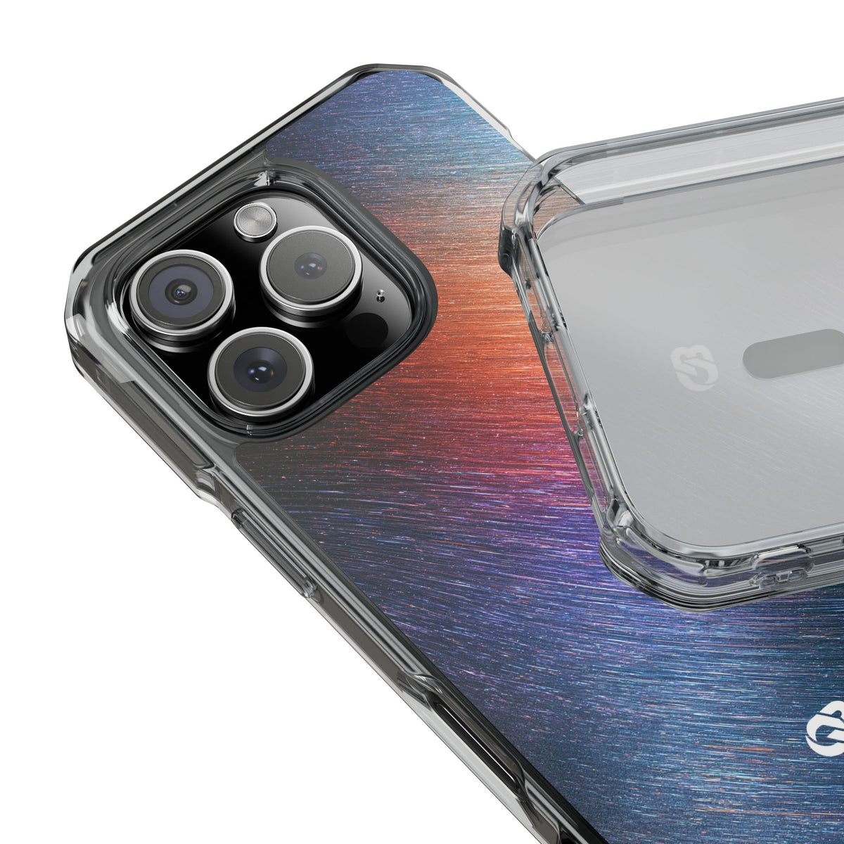 Radiant Energy Stream · Clear Impact Magnetic Phone Case for iPhone · Blue