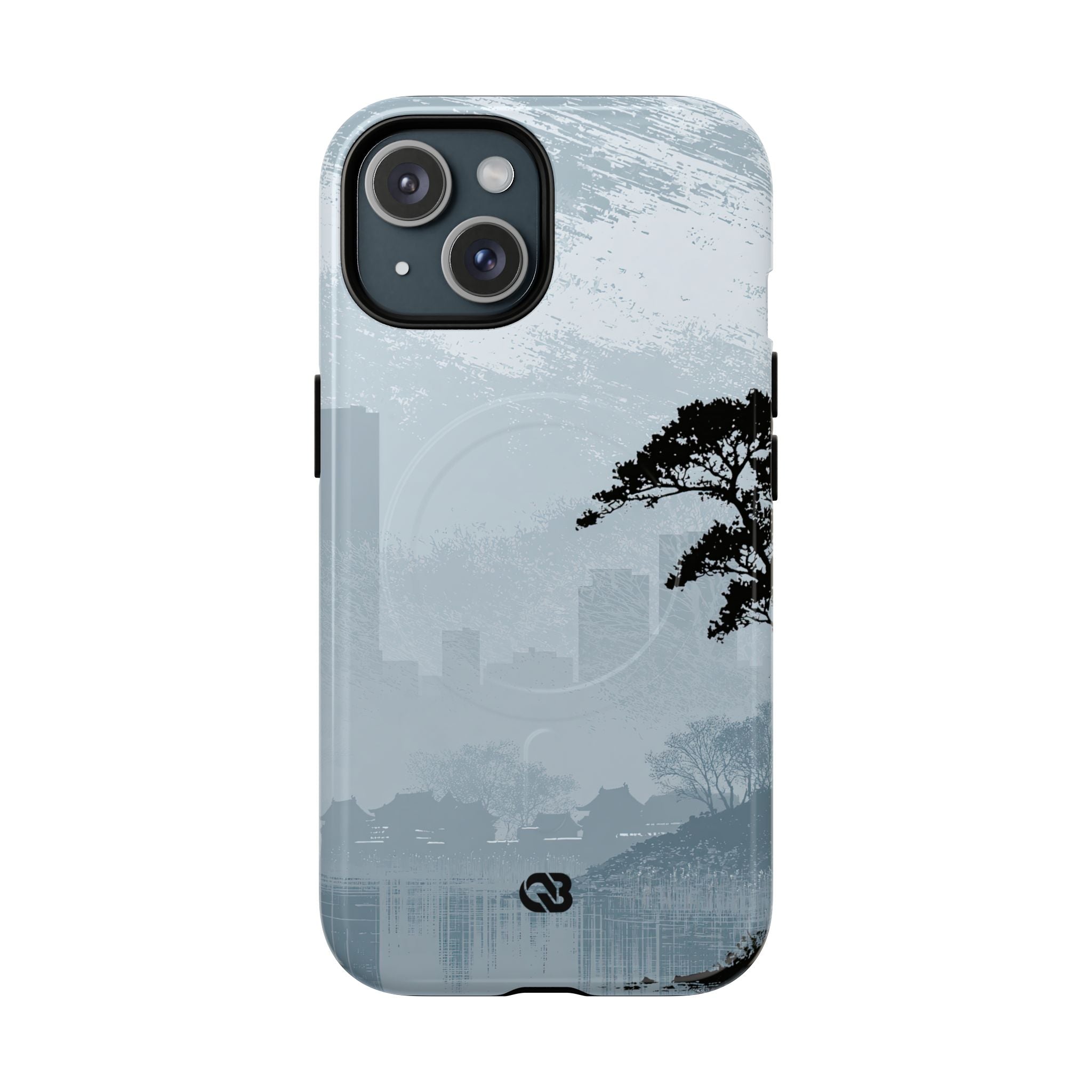 Grey Tough 2.0 Magsafe Phone Case for iPhone - Steel Slate Zen