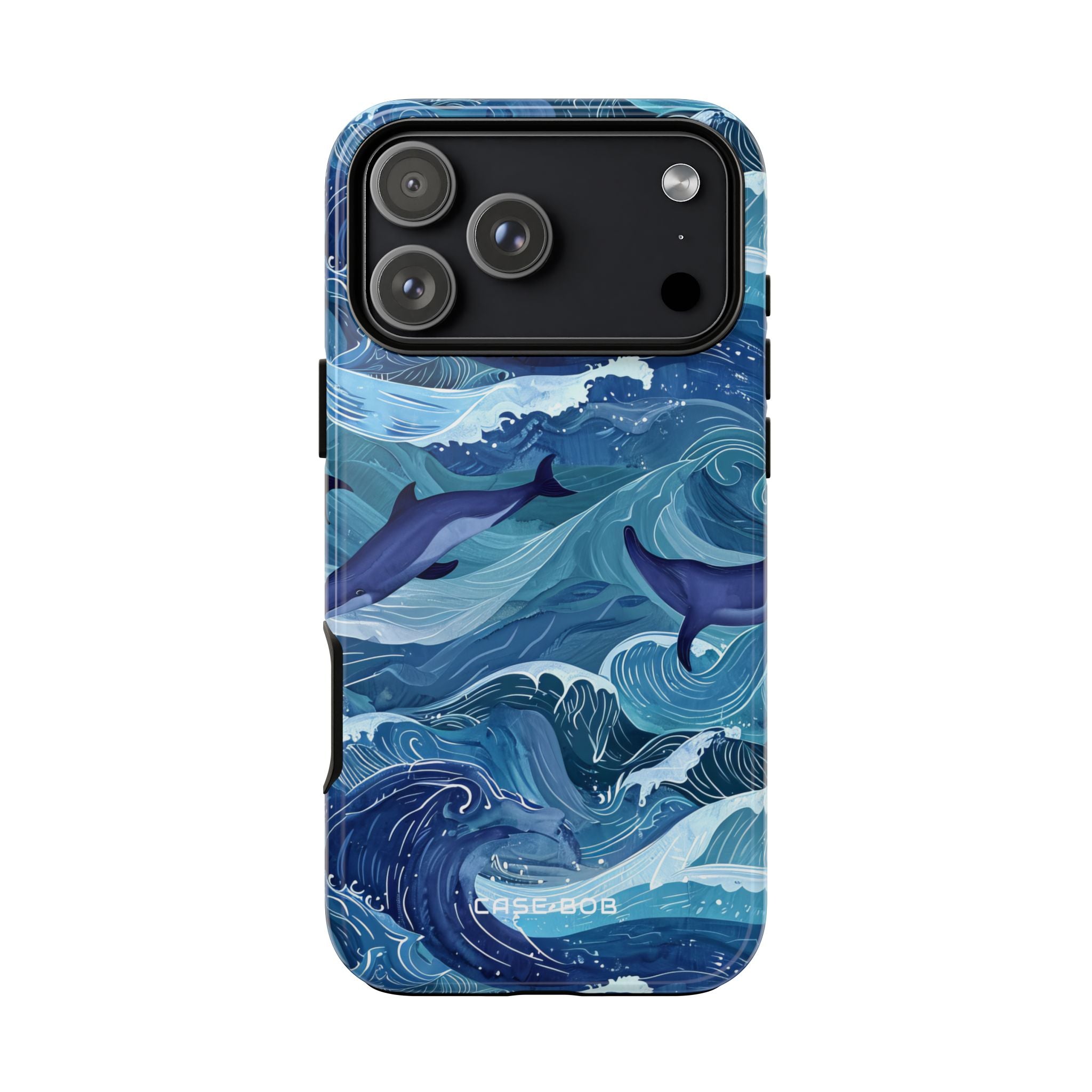 Dolphin Waves iPhone 17 Pro Max Case - Tough - CASE•BOB