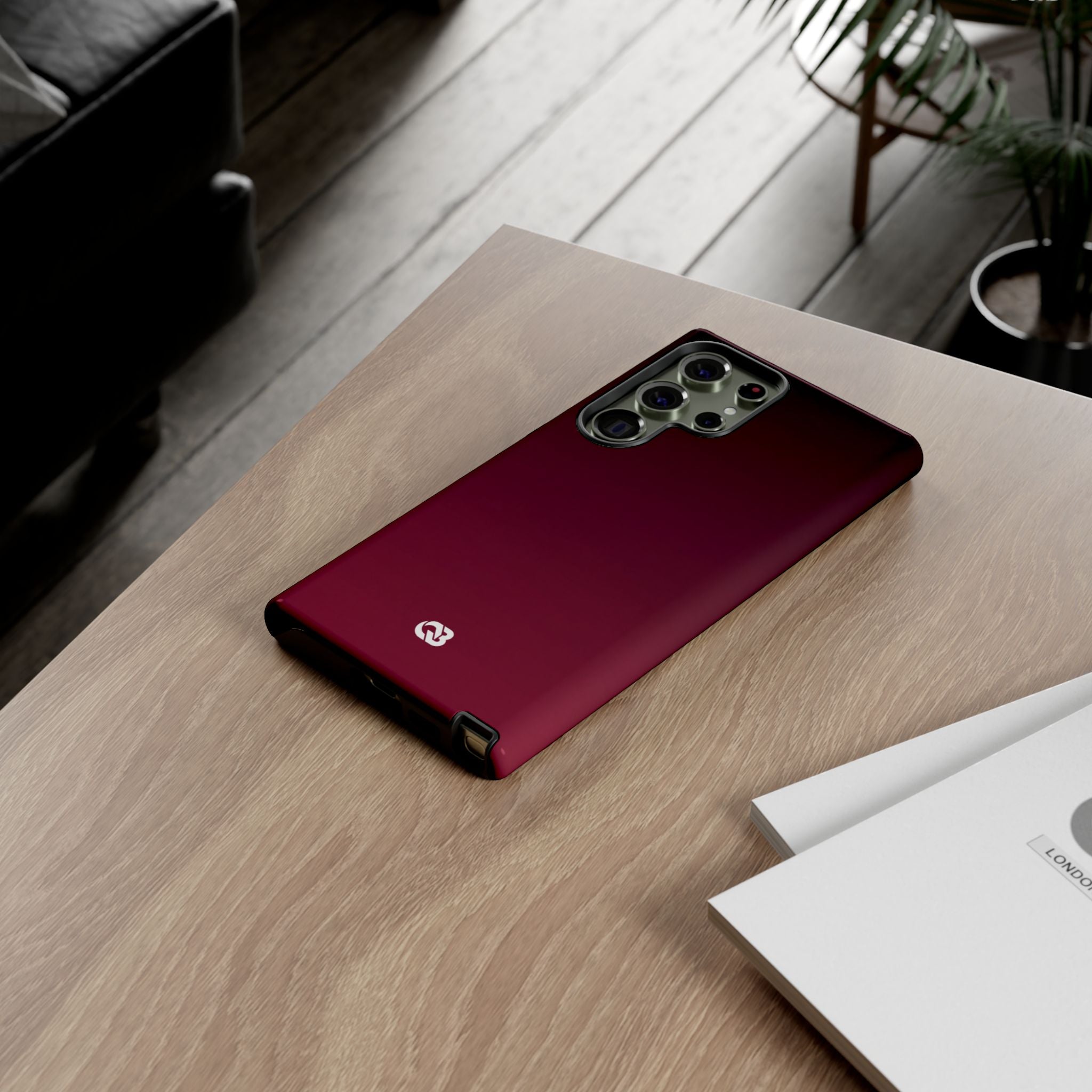 Red Tough Phone Case for Samsung - Deep Sangria Gradient