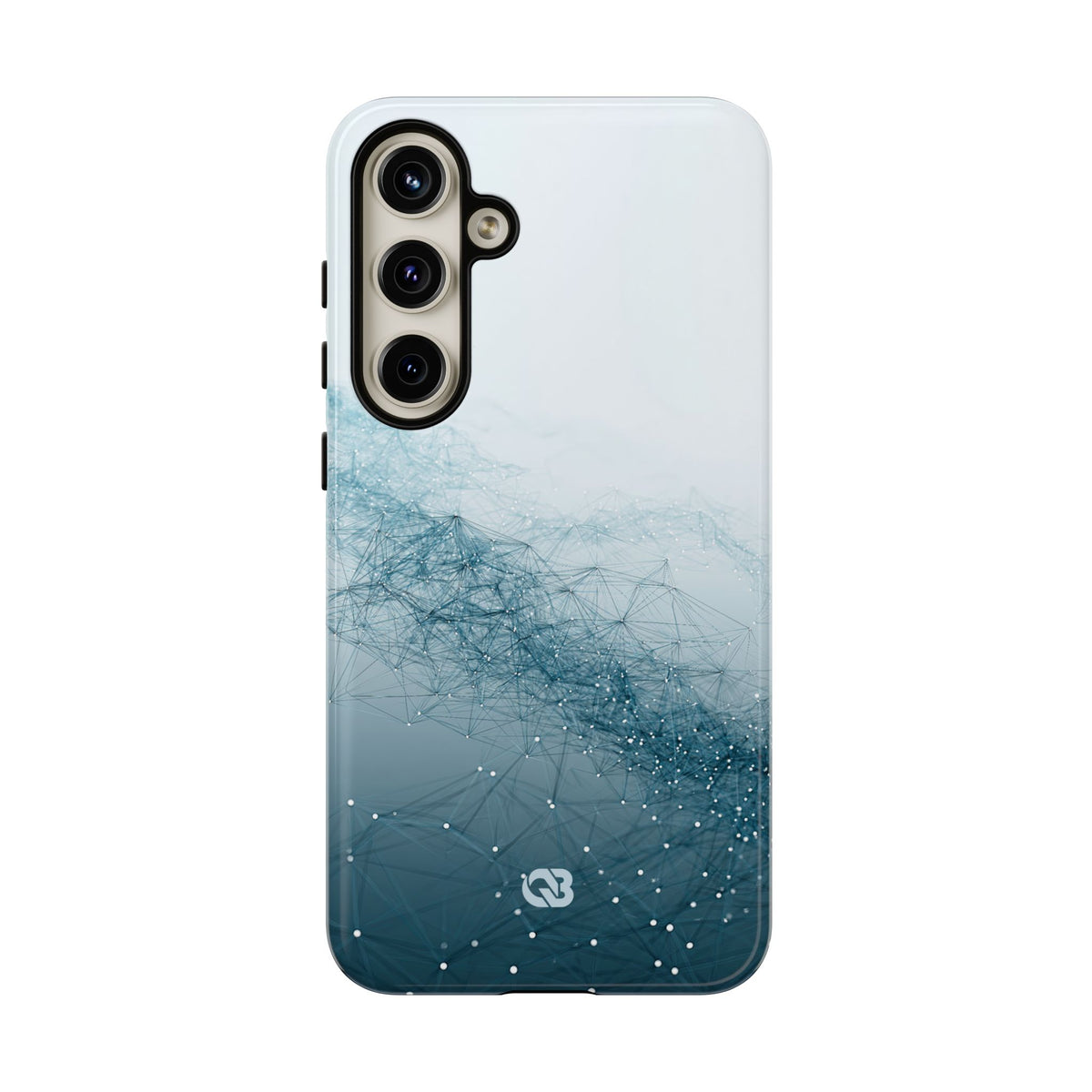 Teal Tough Phone Case for Samsung - Cyan Vector Lattice