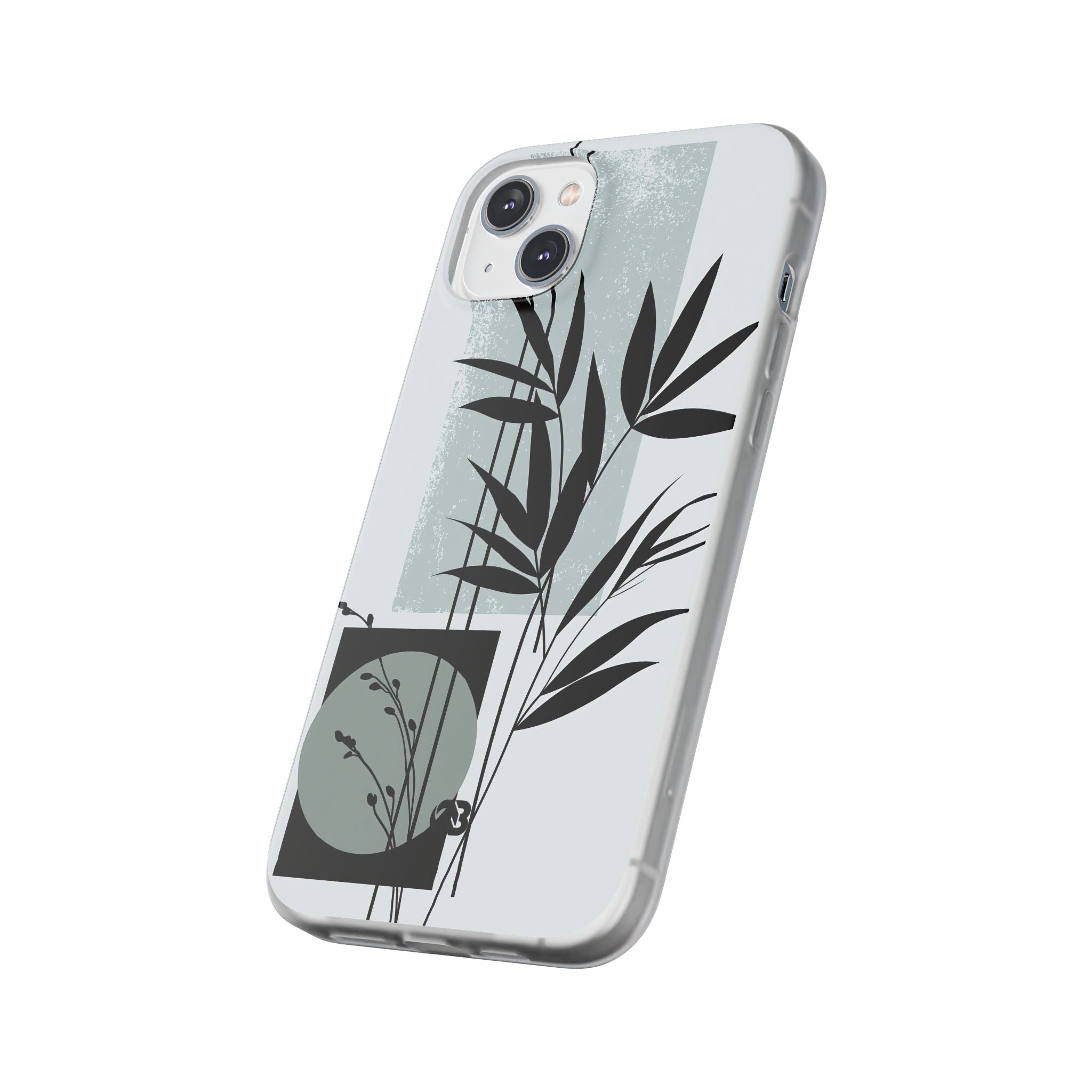 Grey Lite Phone Case for iPhone - Sage Bamboo Noir