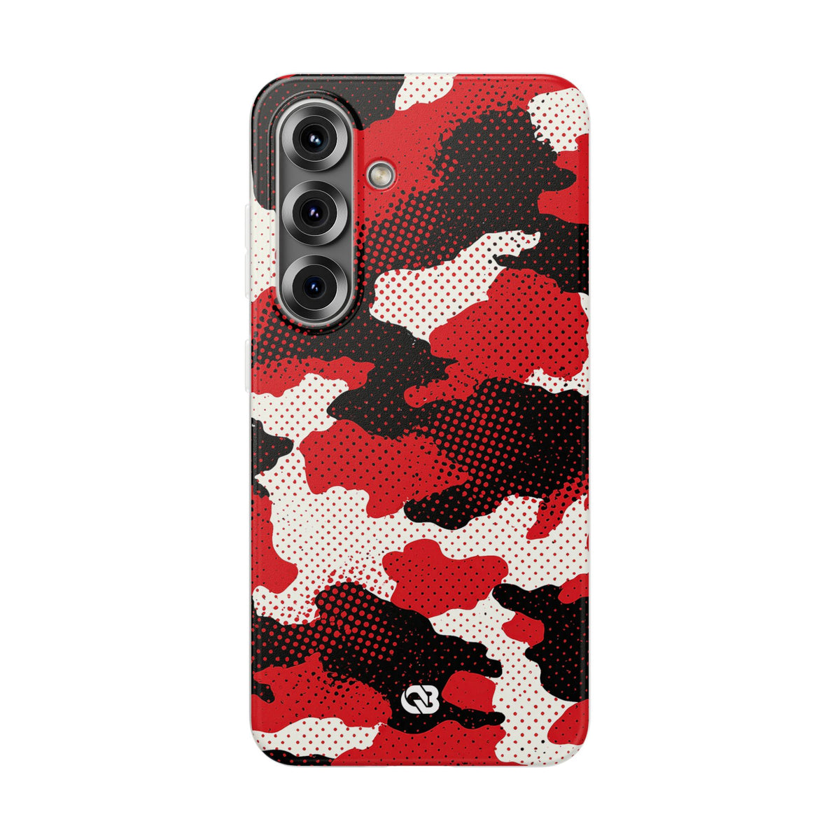 Crimson Halftone Camo · Lite Phone Case for Samsung · Red