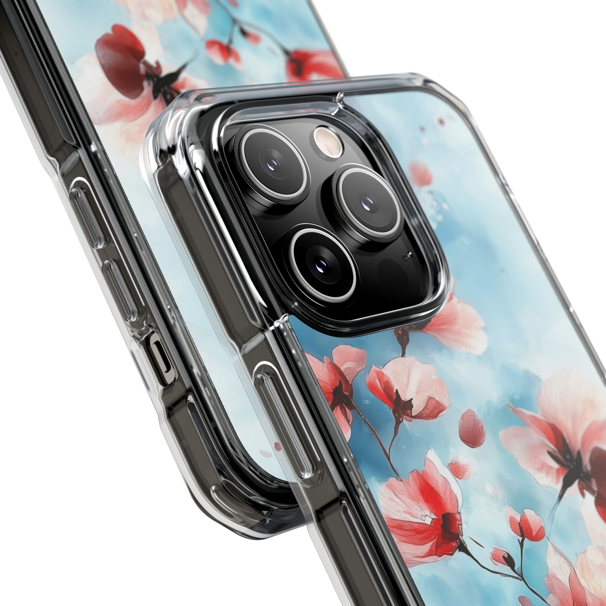 Pink Blossom Drift iPhone 14 Pro Skal - Impact