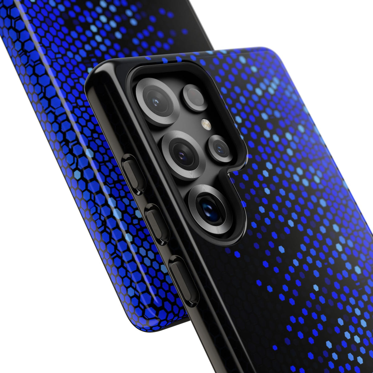 Cobalt Hex Dispersion · Tough Phone Case for Samsung · Blue