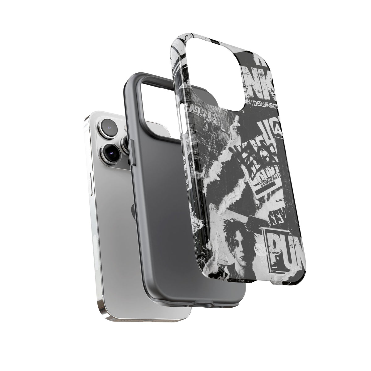 Underground Punk Collage · Tough Phone Case for iPhone · Black