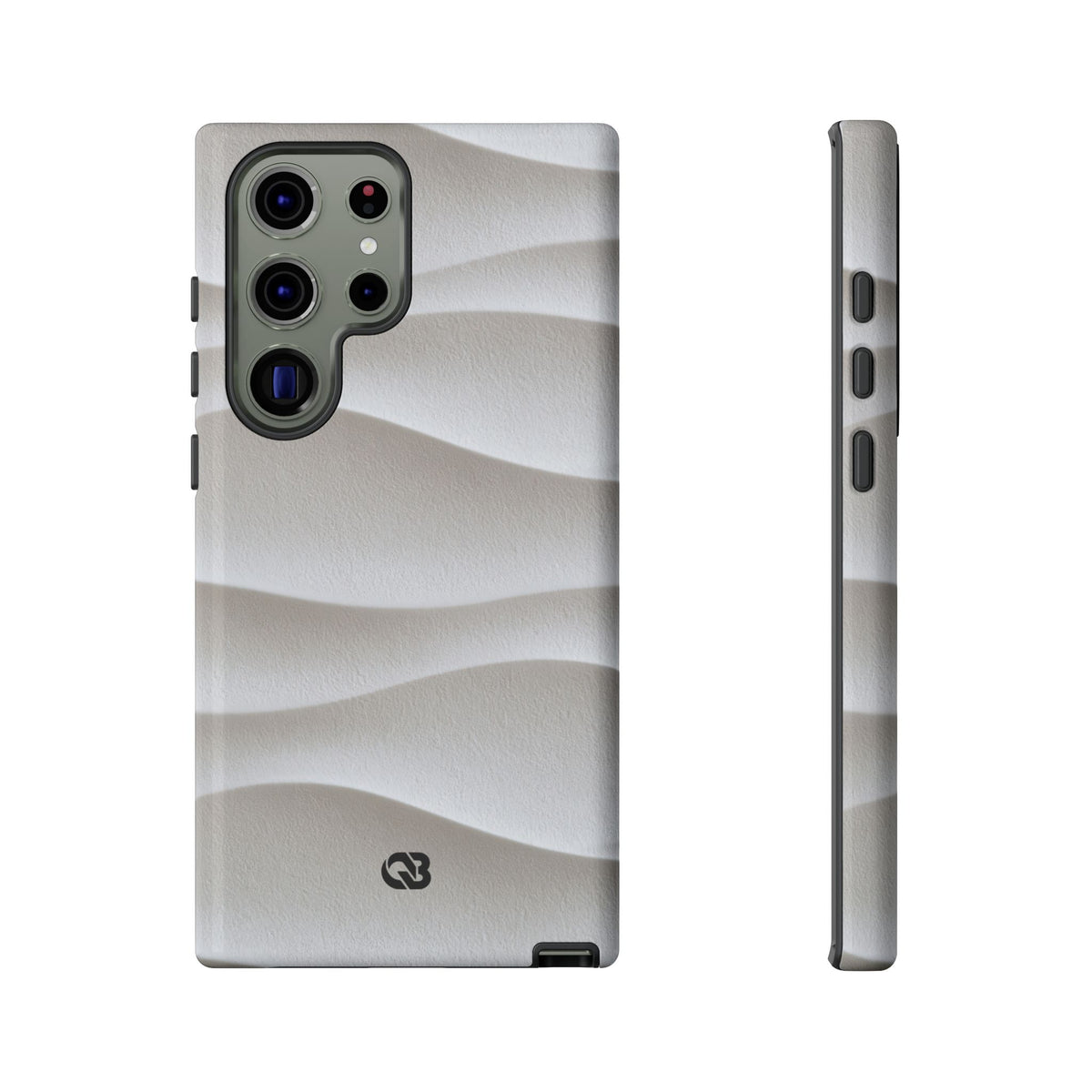 Sculpted Dune Relief · Tough Phone Case for Samsung · White