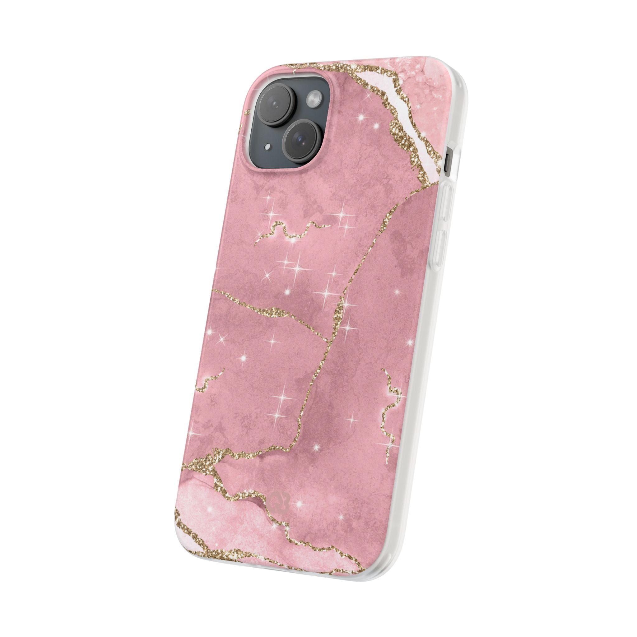 Rose Sparkle Marble · Soft Coque de téléphone pour iPhone
