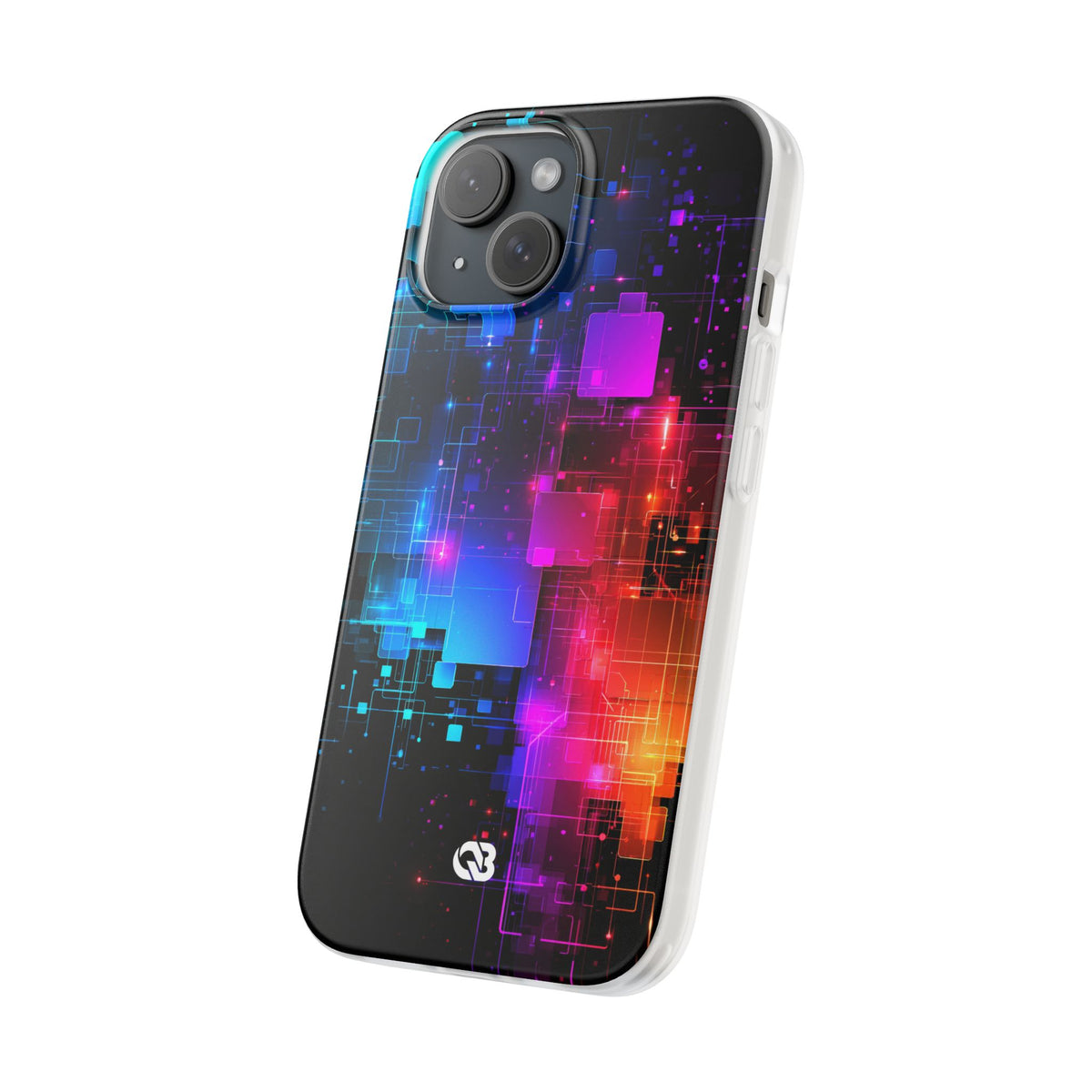 Spectral Circuit Grid · Lite Phone Case for iPhone · Black