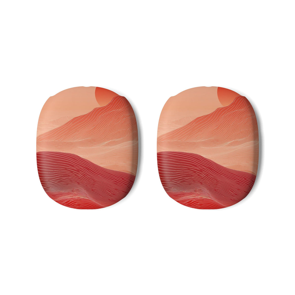 Crimson Dune Horizon · Hard Case for AirPods Max · Red