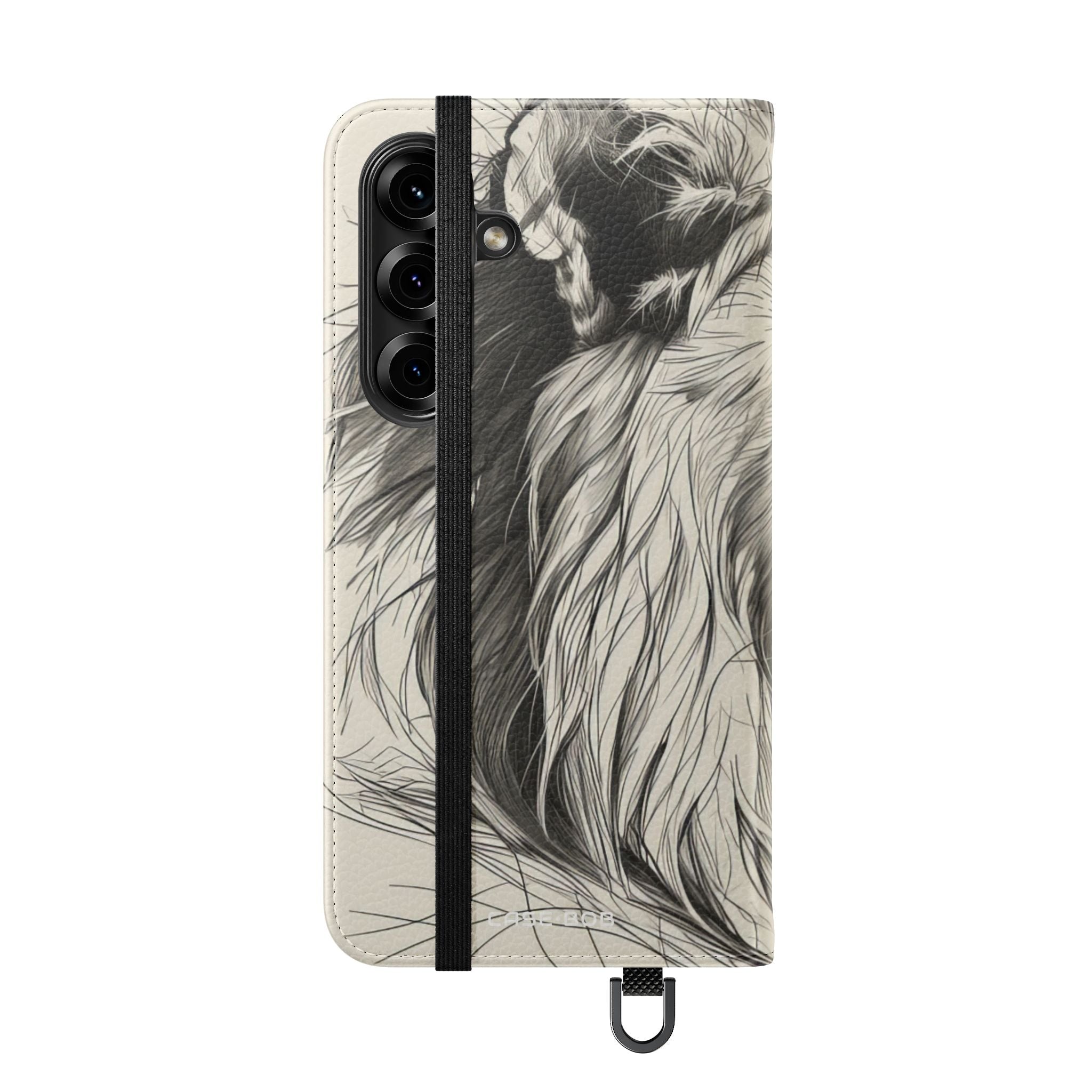 Lion Whisper Gray - Samsung S25 Case - Wallet