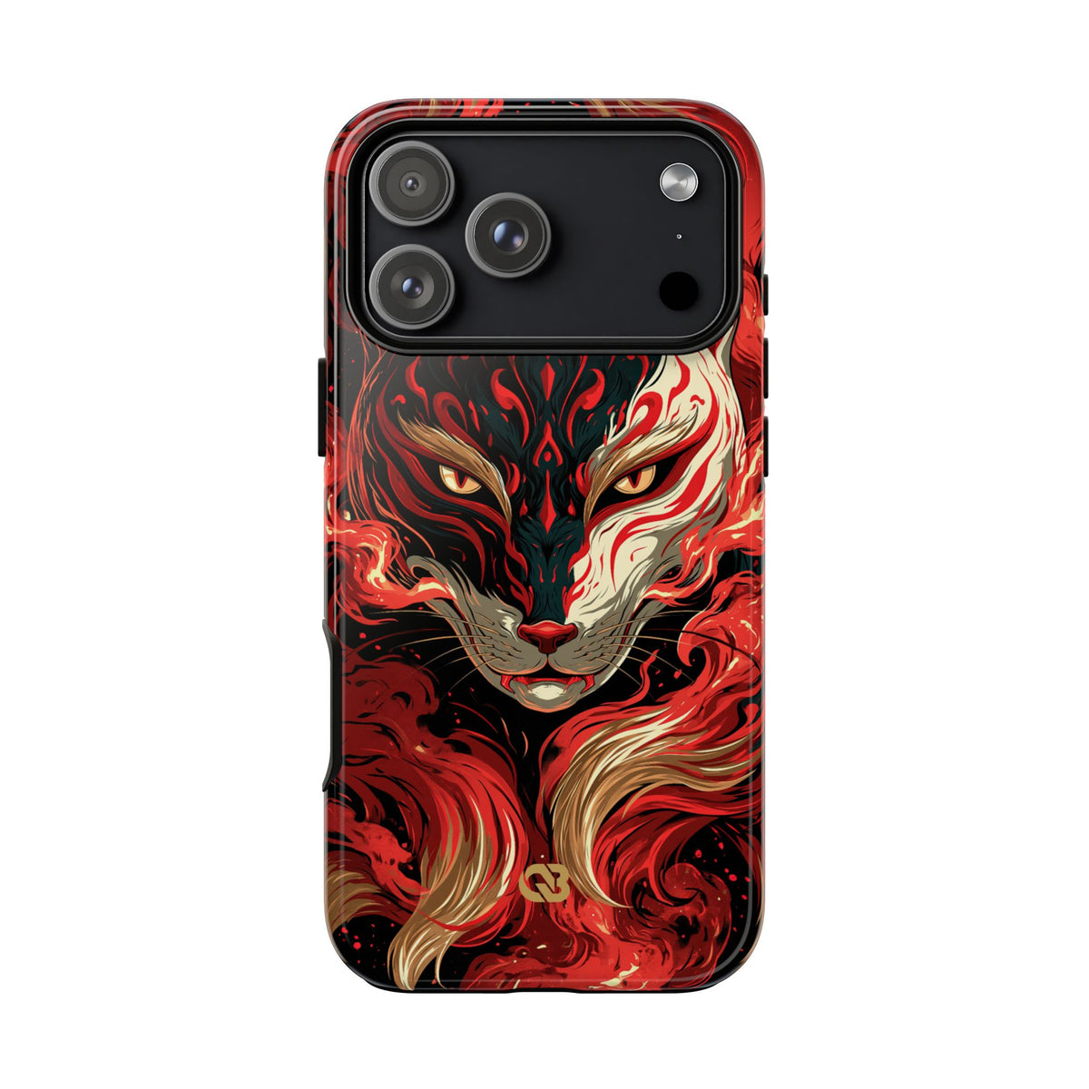 Crimson Kitsune Spirit · Tough Phone Case for iPhone · Red
