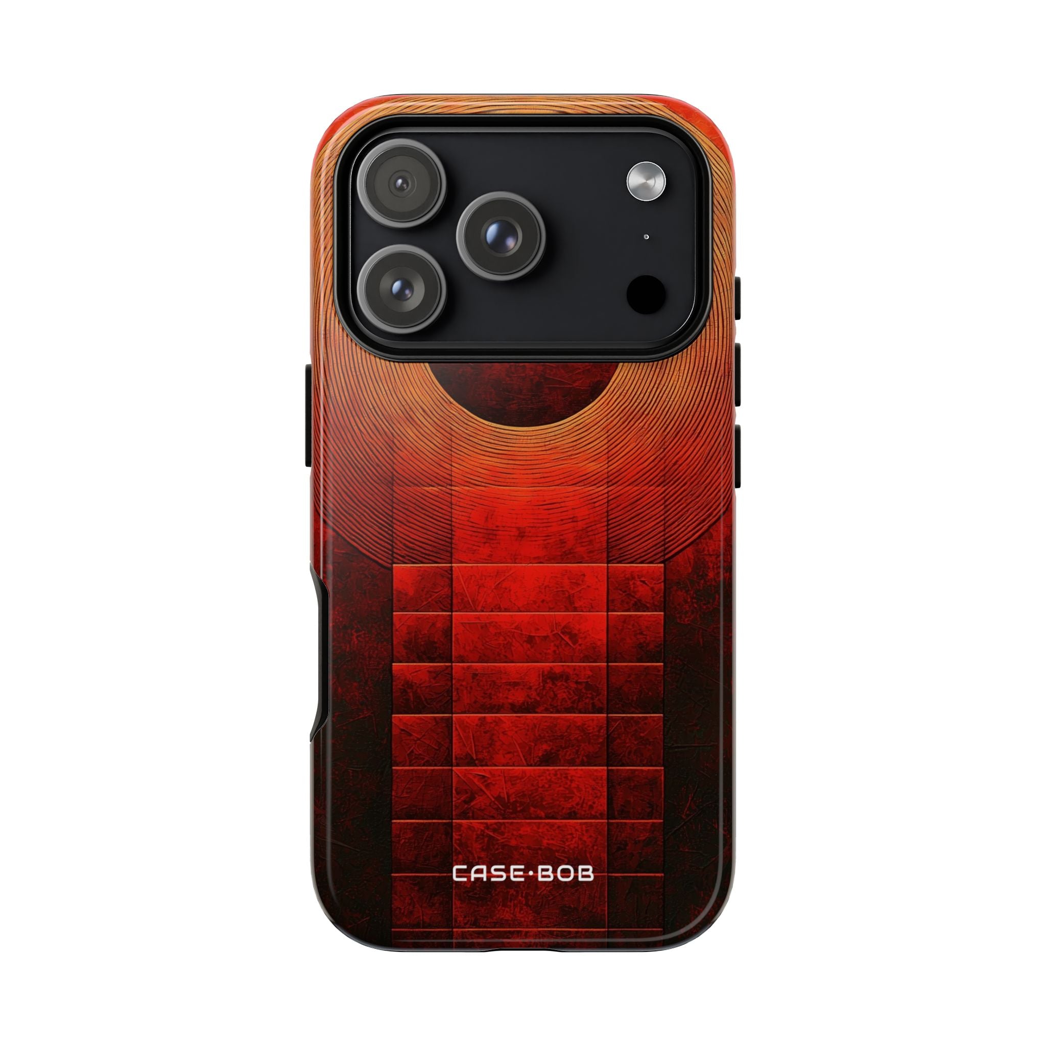 Crimson Orbit iPhone 17 Pro Case - Tough - CASE•BOB