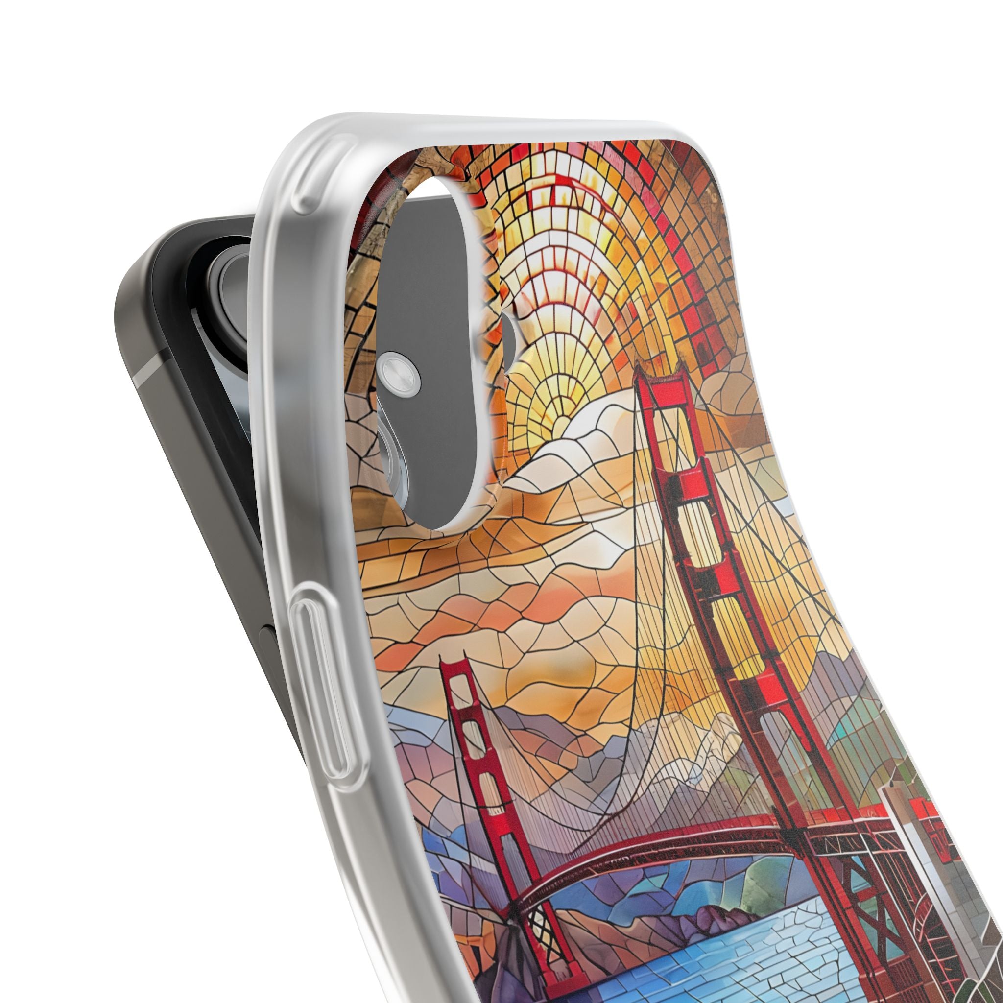 Crimson Arch Coast · Soft Custodia per iPhone