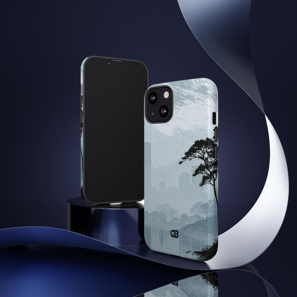 Misty Horizon · Tough Phone Case for iPhone · Blue
