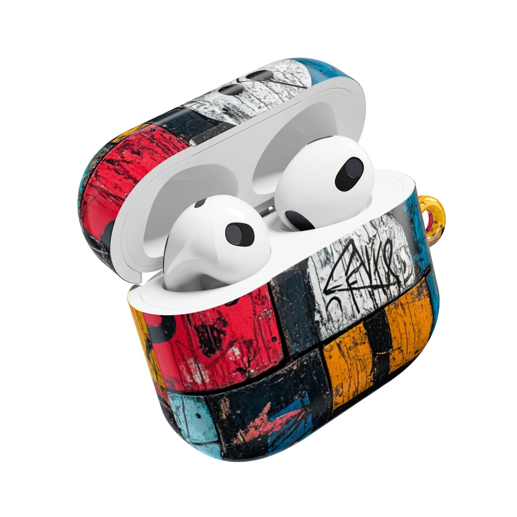 White Orb Graffiti - AirPods Case