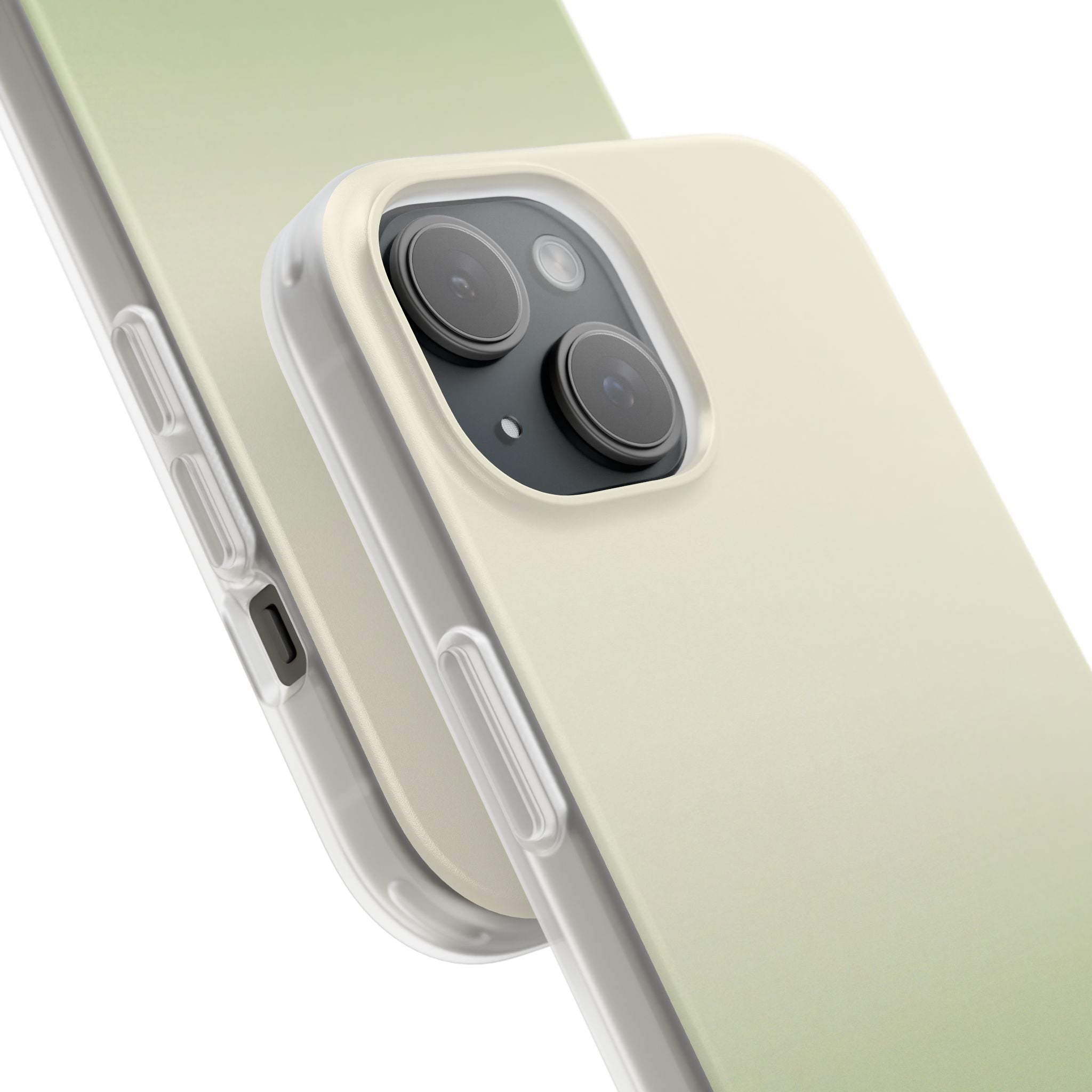 Green Lite Phone Case for iPhone - Bone Sage Fade
