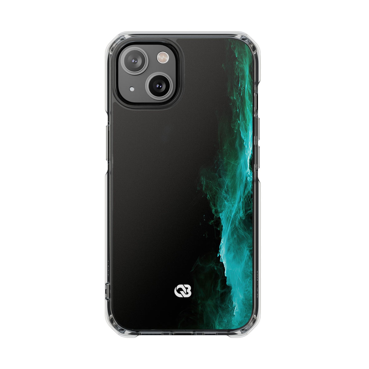 Luminous Plume · Clear Impact Magnetic Phone Case for iPhone · Teal