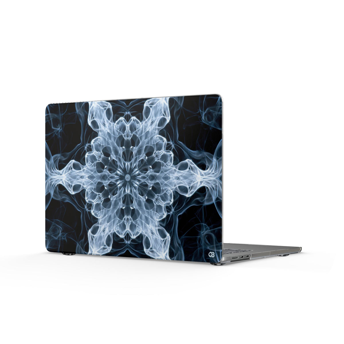 Orbital Radial Nebula · Clear Hard Case for MacBook · Black