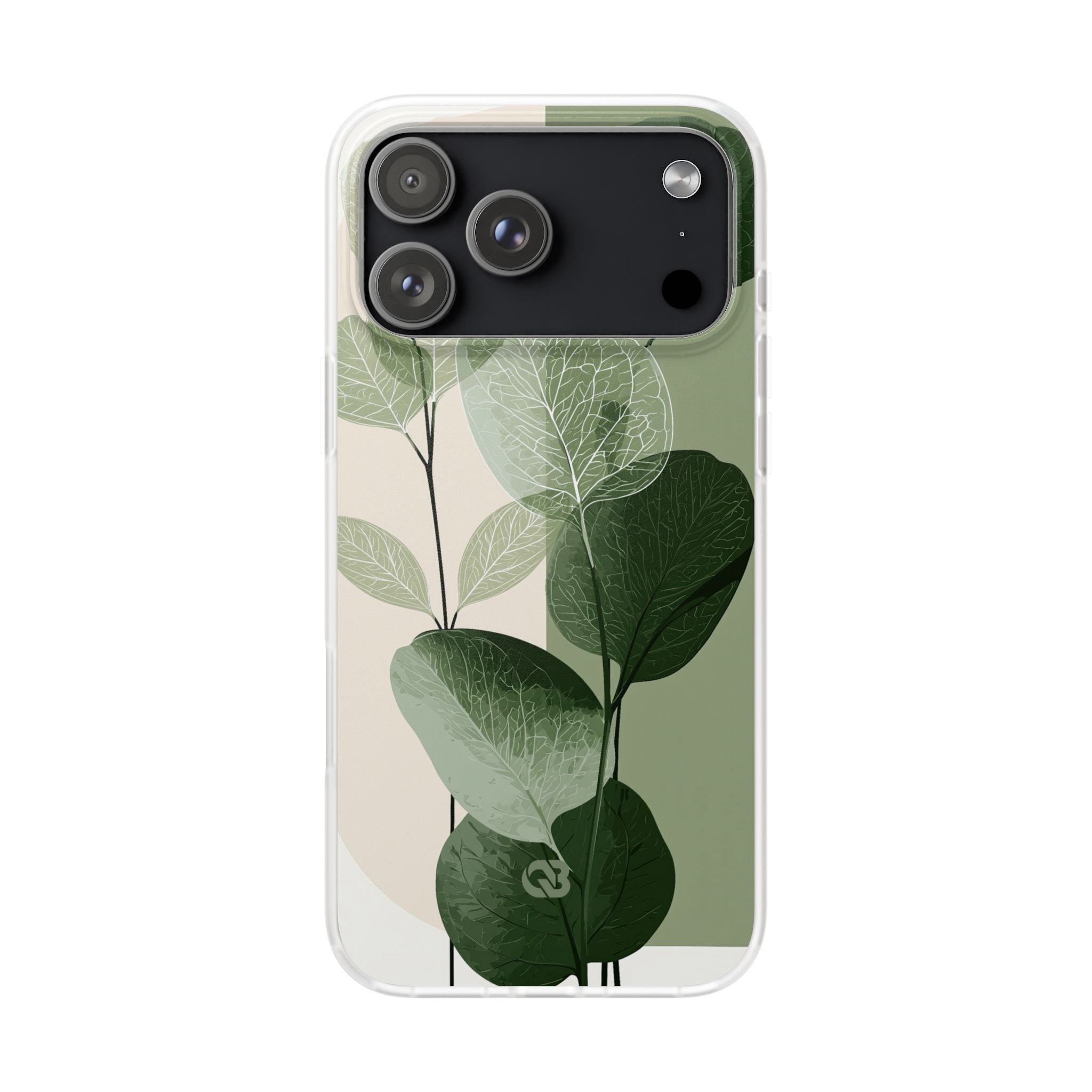Green Lite Phone Case for iPhone - Sage Leaf Skeletals
