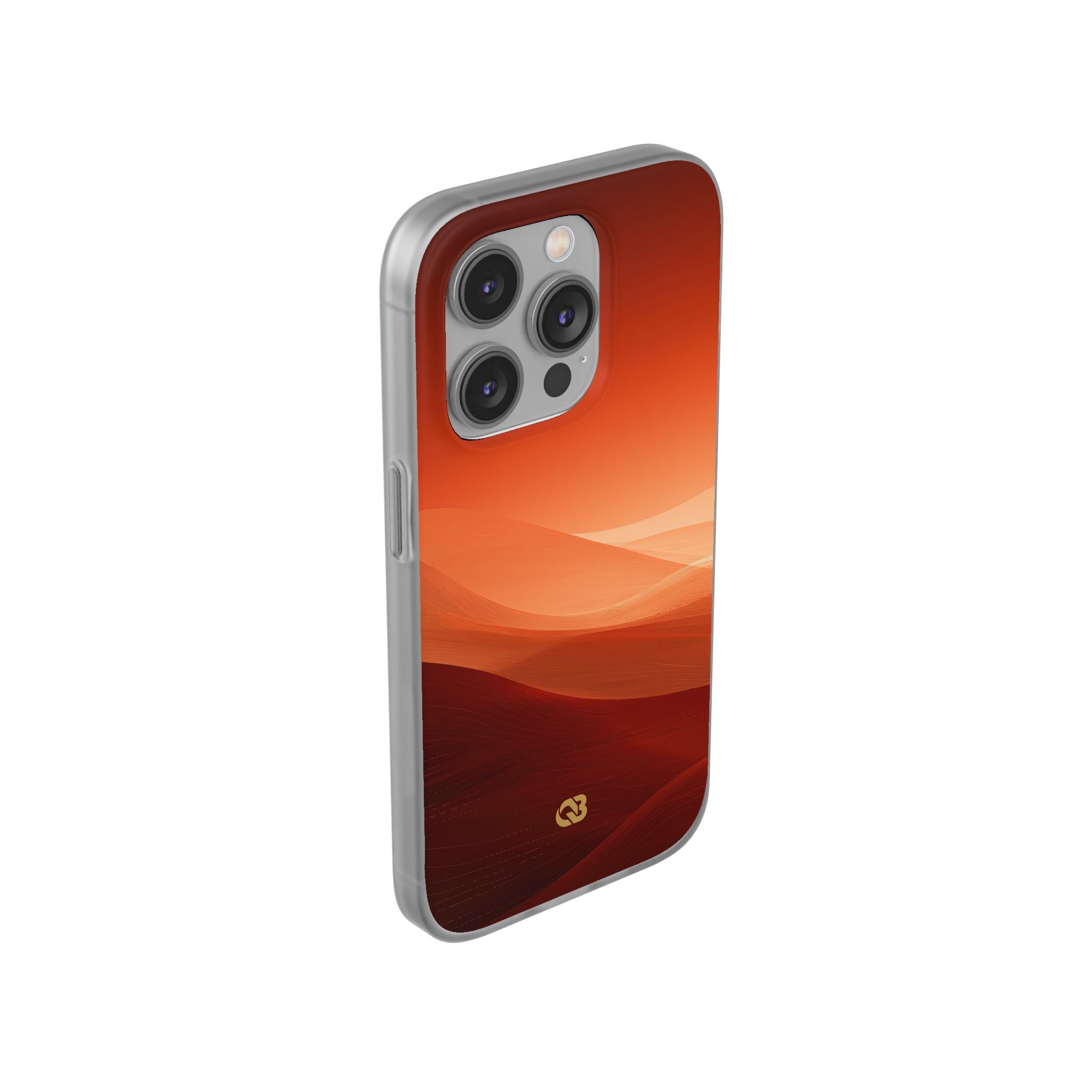 Orange Lite Phone Case for iPhone - Crimson Dune Gradient