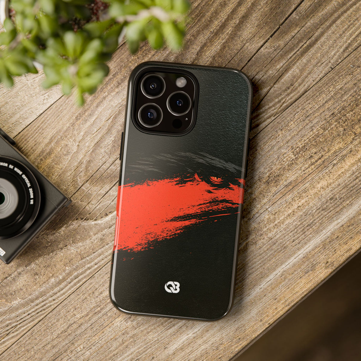 Crimson Raptor Noir · Tough Phone Case for iPhone · Black