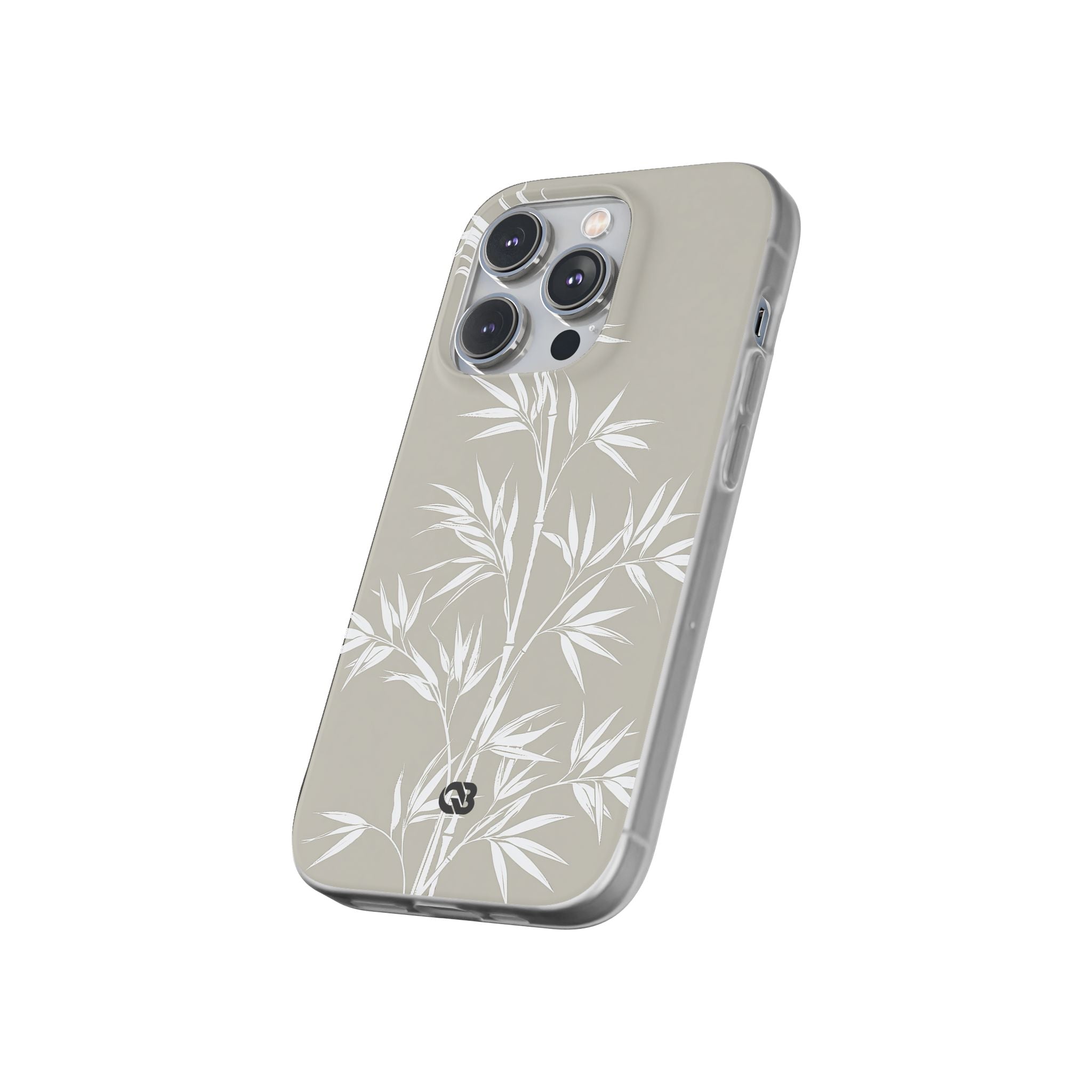 Beige Lite Phone Case for iPhone - Sandstone Bamboo Stalks