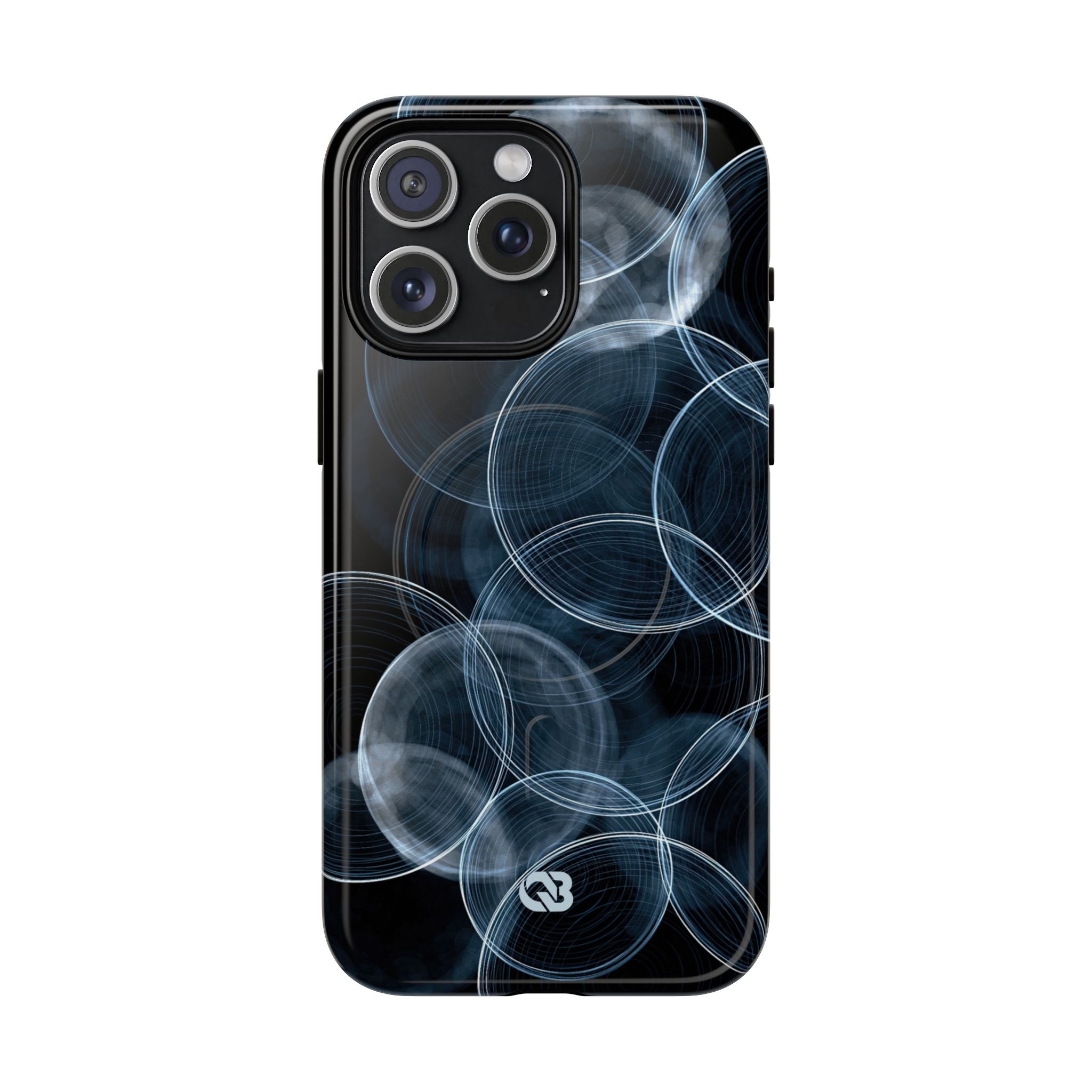 Blue Tough 2.0 Magsafe Phone Case for iPhone - Cyan Pulse Ripple