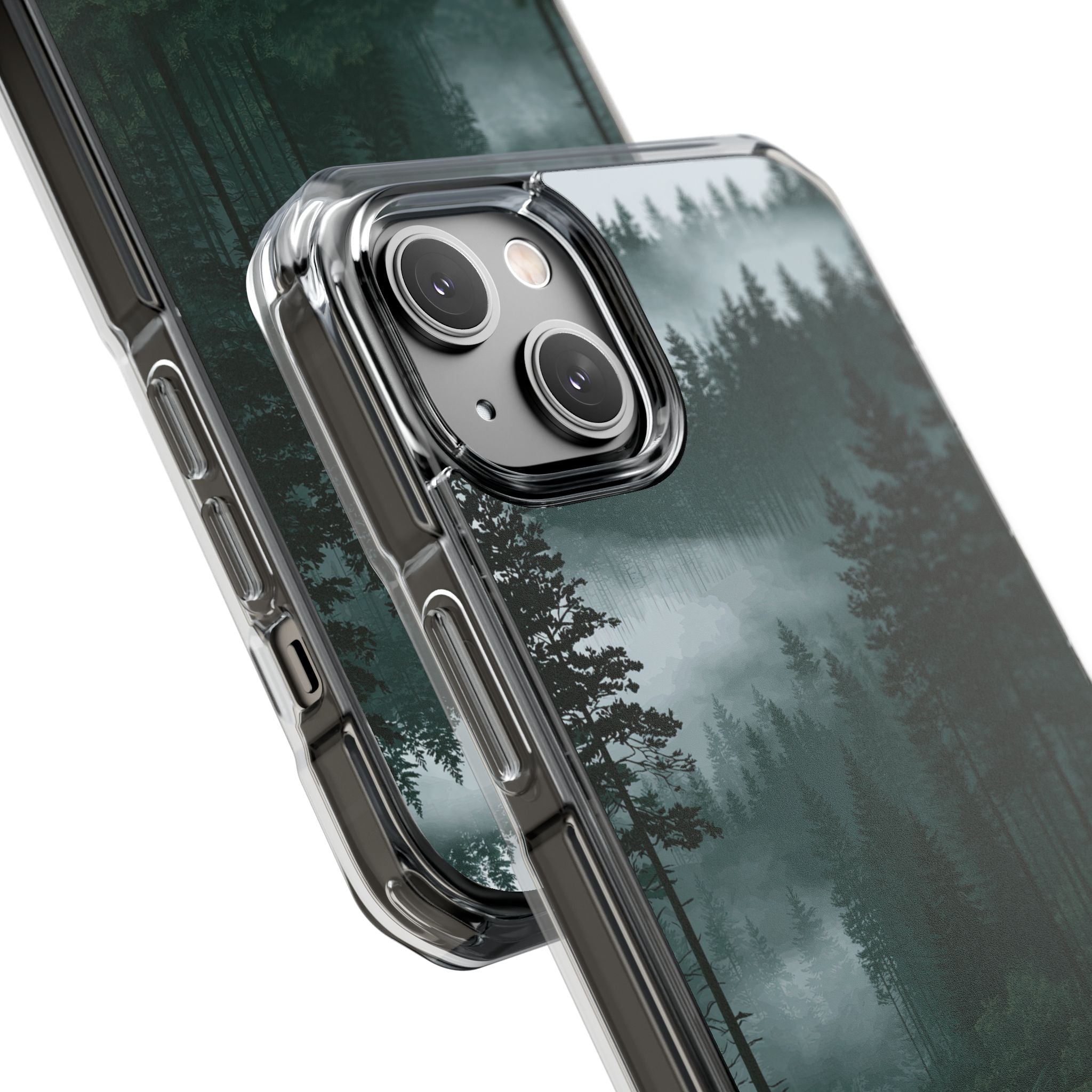 Green Impact MagSafe Phone Case for iPhone - Misty Evergreen Mirror